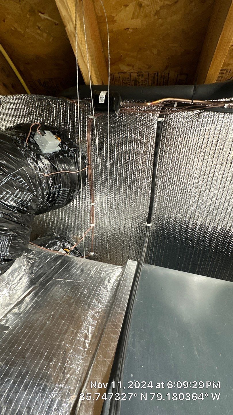 Trane XV20i Split Heat Pump Install  by Nick's Mechanical LLC.