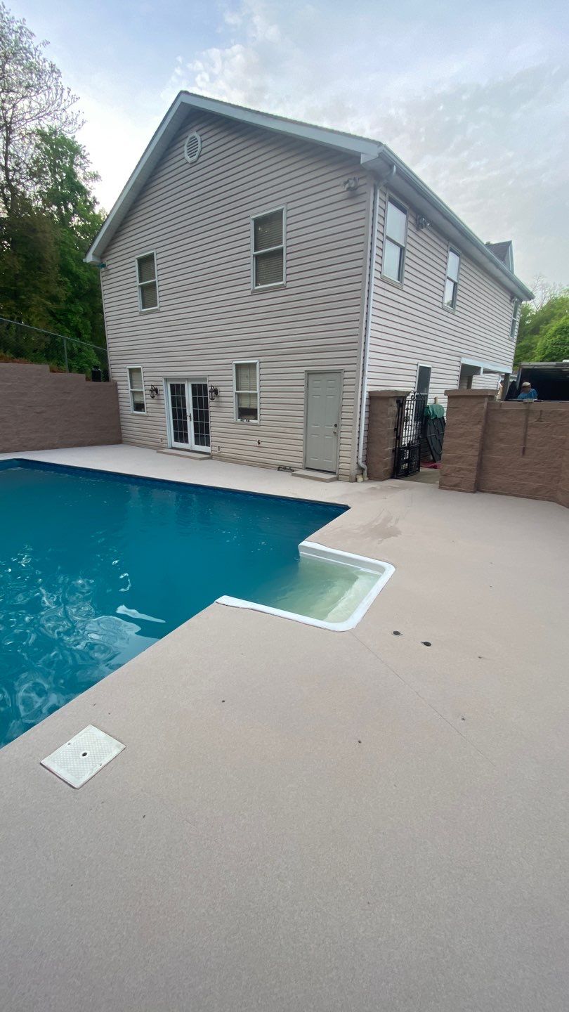 Oxford Pool Deck Project in McKees Rocks by Floors in a Day, Inc