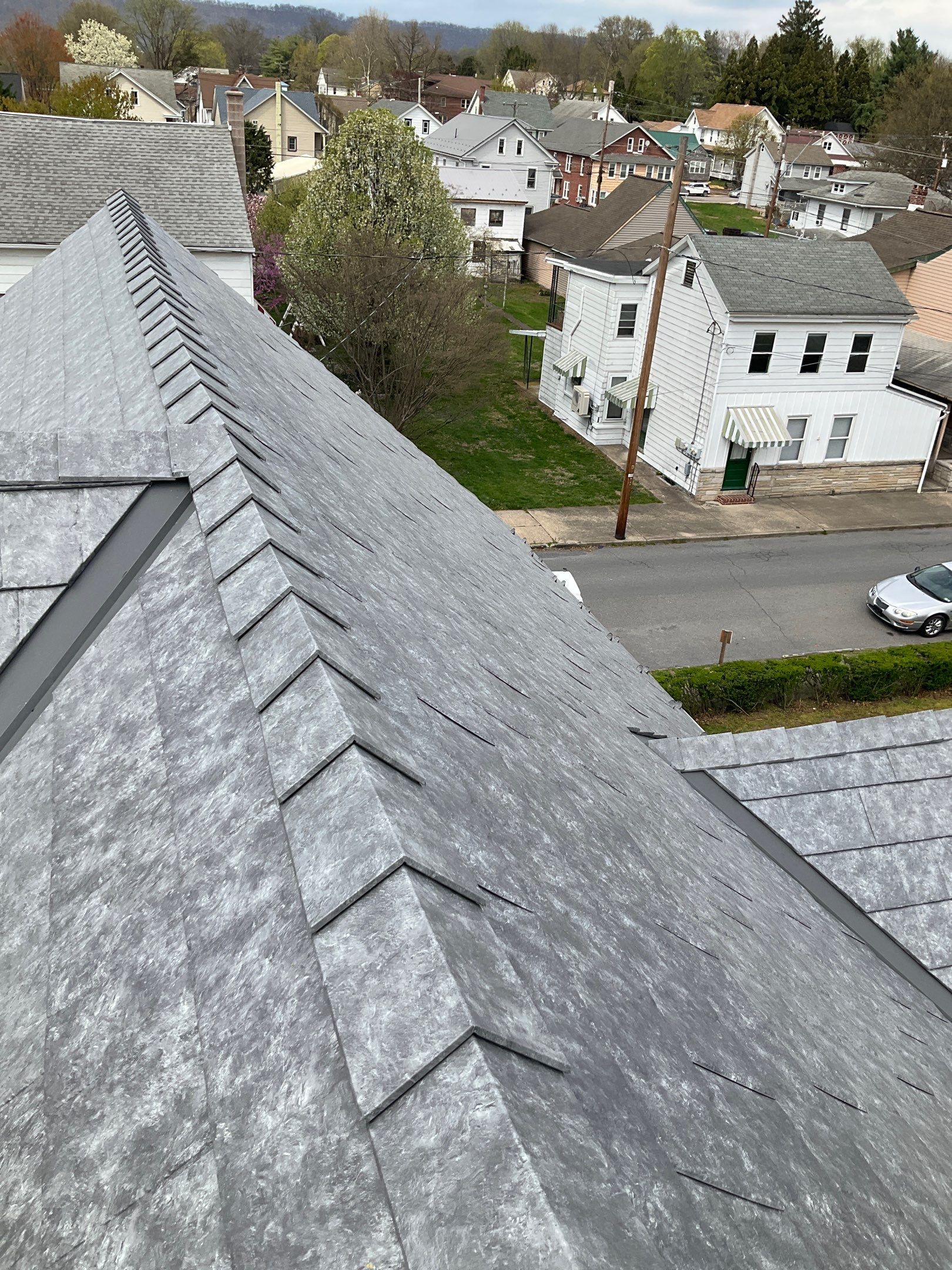 Ironstone Metal Slate Installation by Esh Builders