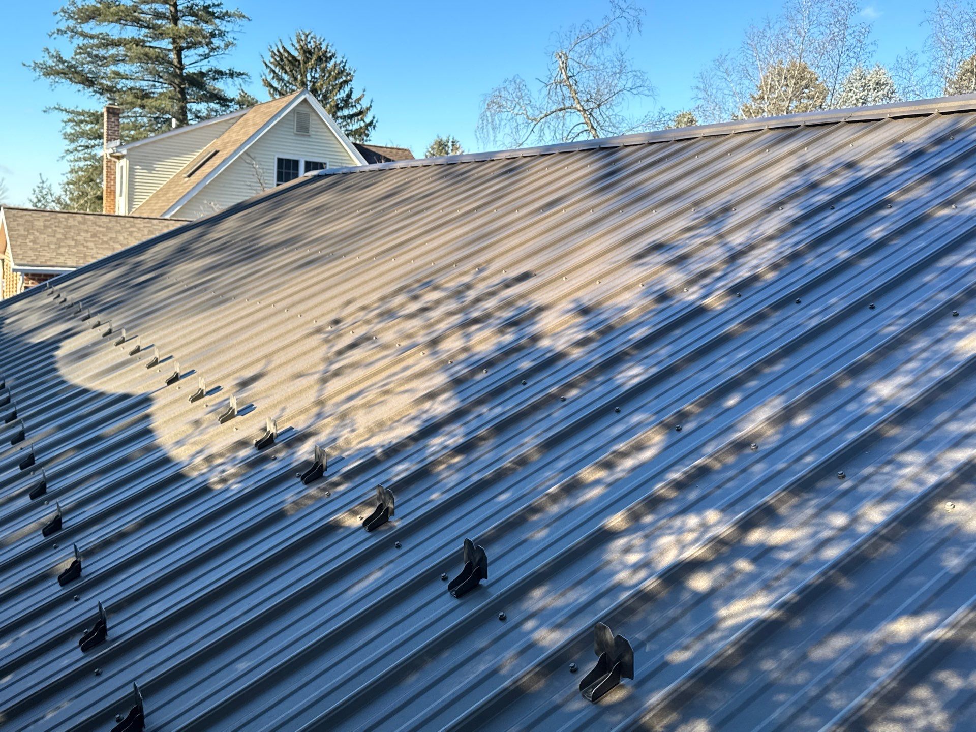 Metal Roof Replacement for Detached Garages in Palmyra by Esh Builders
