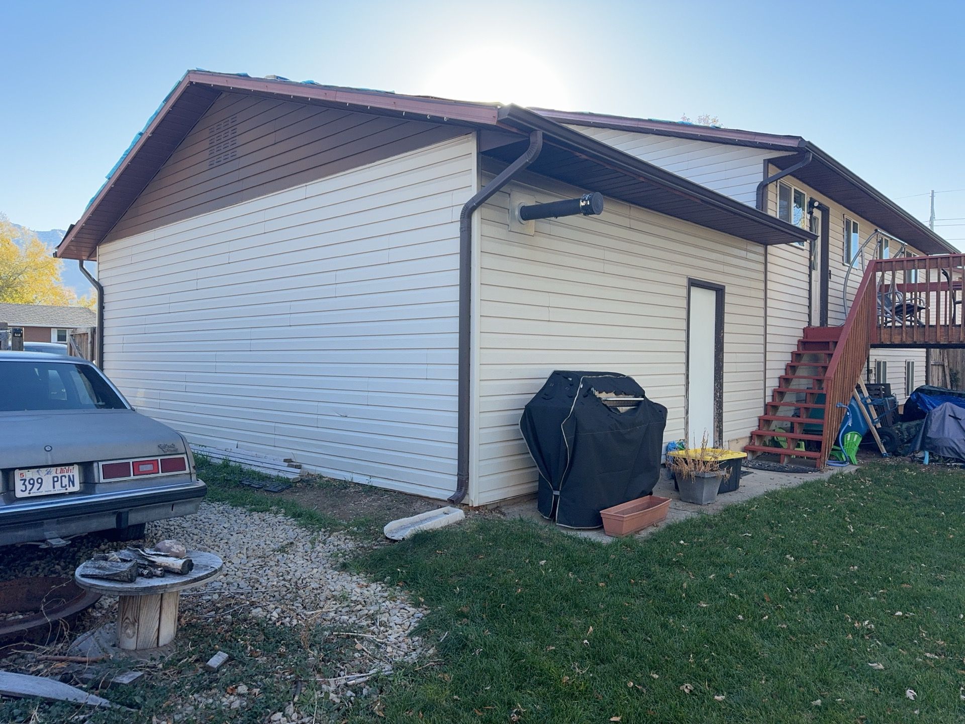 Orem | Crisp Monochromatic Hardie Upgrade | Arctic White by Ideal Siding Utah