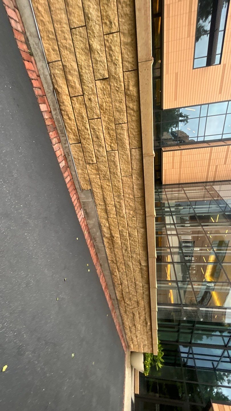 natural stone using Algaecide, soft wash soap by Northern Power Washing LLC.