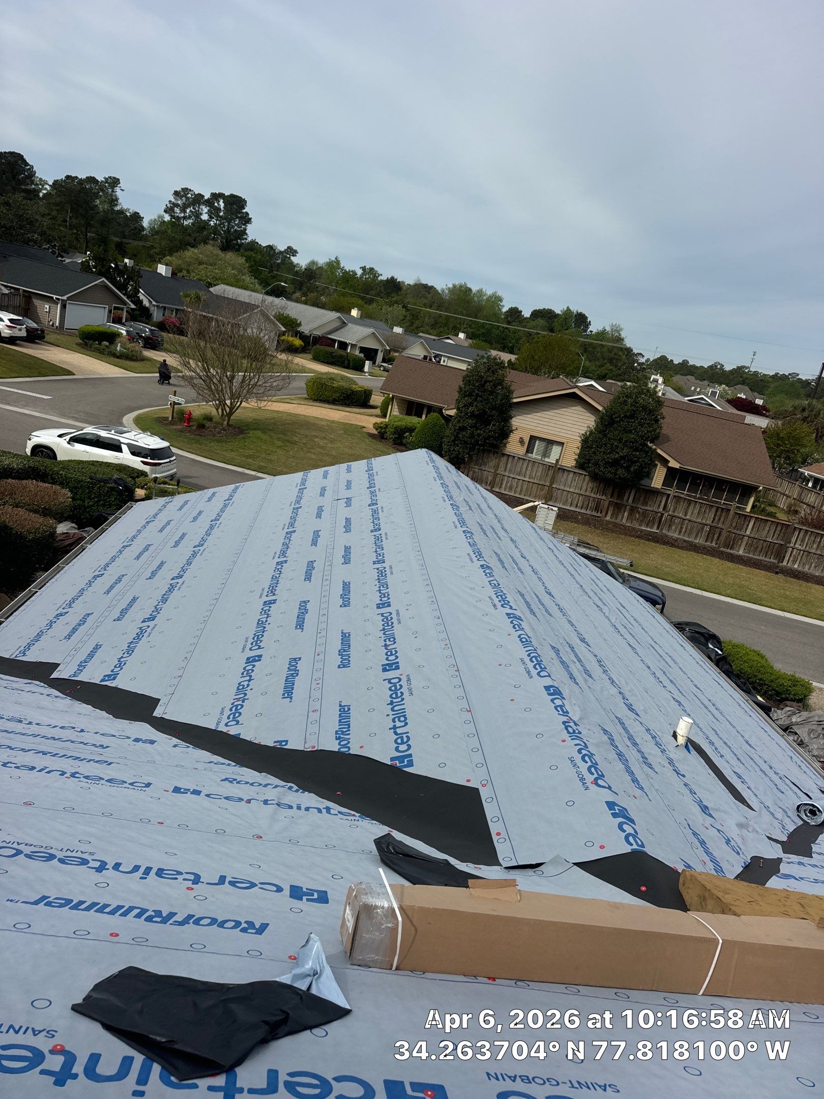 A 5-year-old roof that needed full replacement by North Carolina Roofs