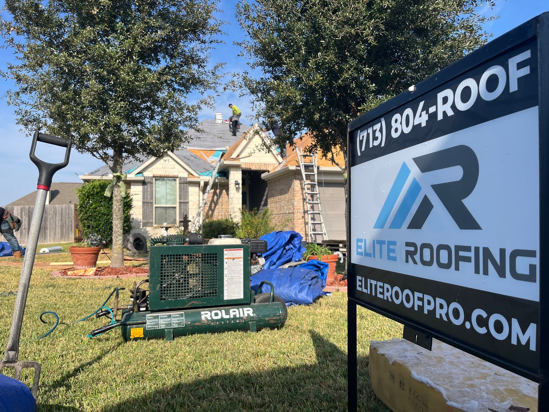 Residential Roof Replacement using GAF - NATURAL SHADOW - WEATHERED WOOD by Elite Roofing LLC