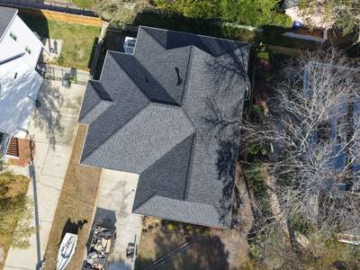 Carolina Beach FORTIFIED Roof Replacement with CertainTeed Landmark PRO Moire Black