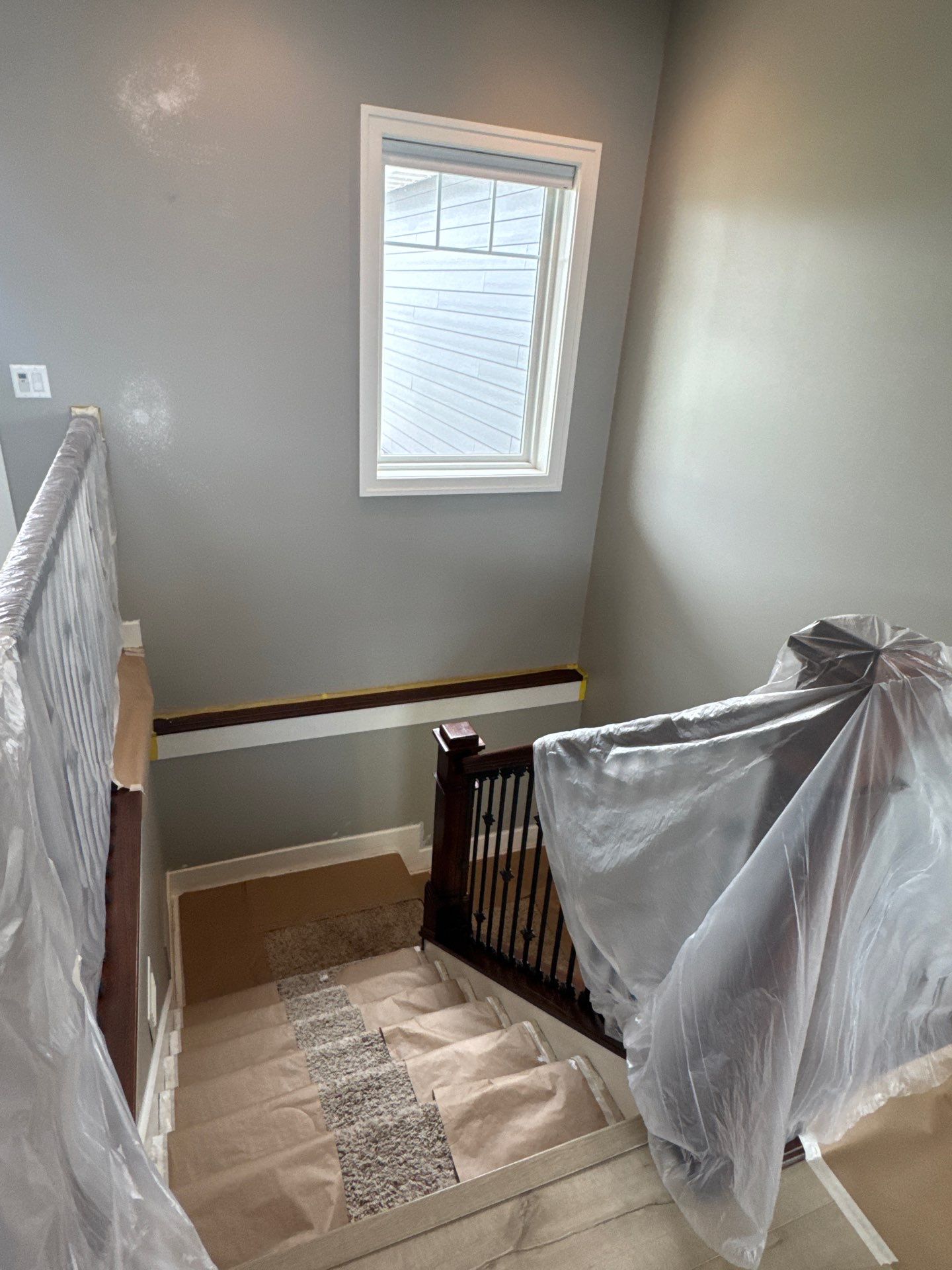 Interior Repaint walls and Baseboards with Color Change by Midwest Paint LLC