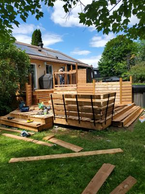 Deck remodelling