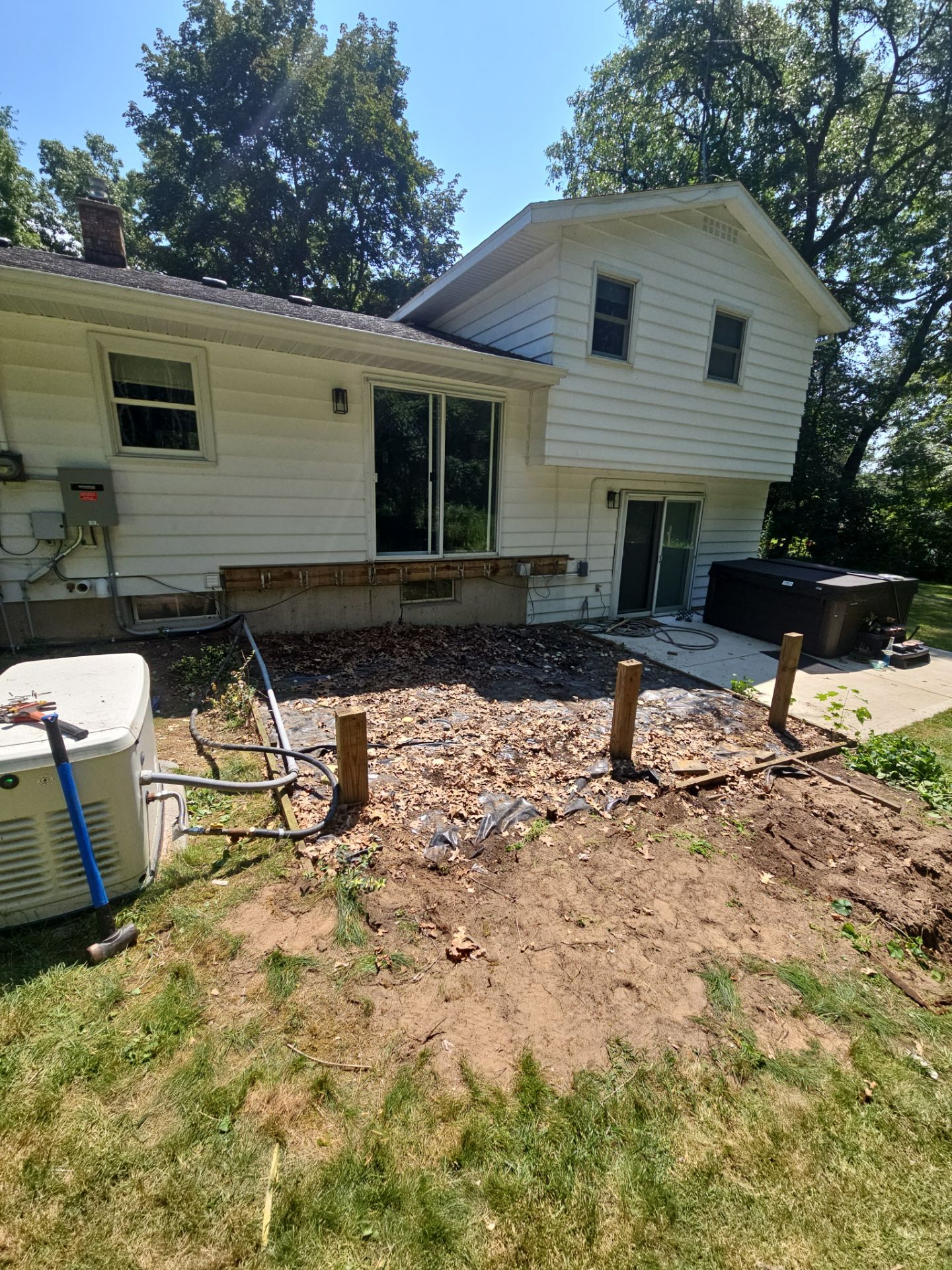 Deck and French Door Installation in Rockford by Cutting Edge Homes