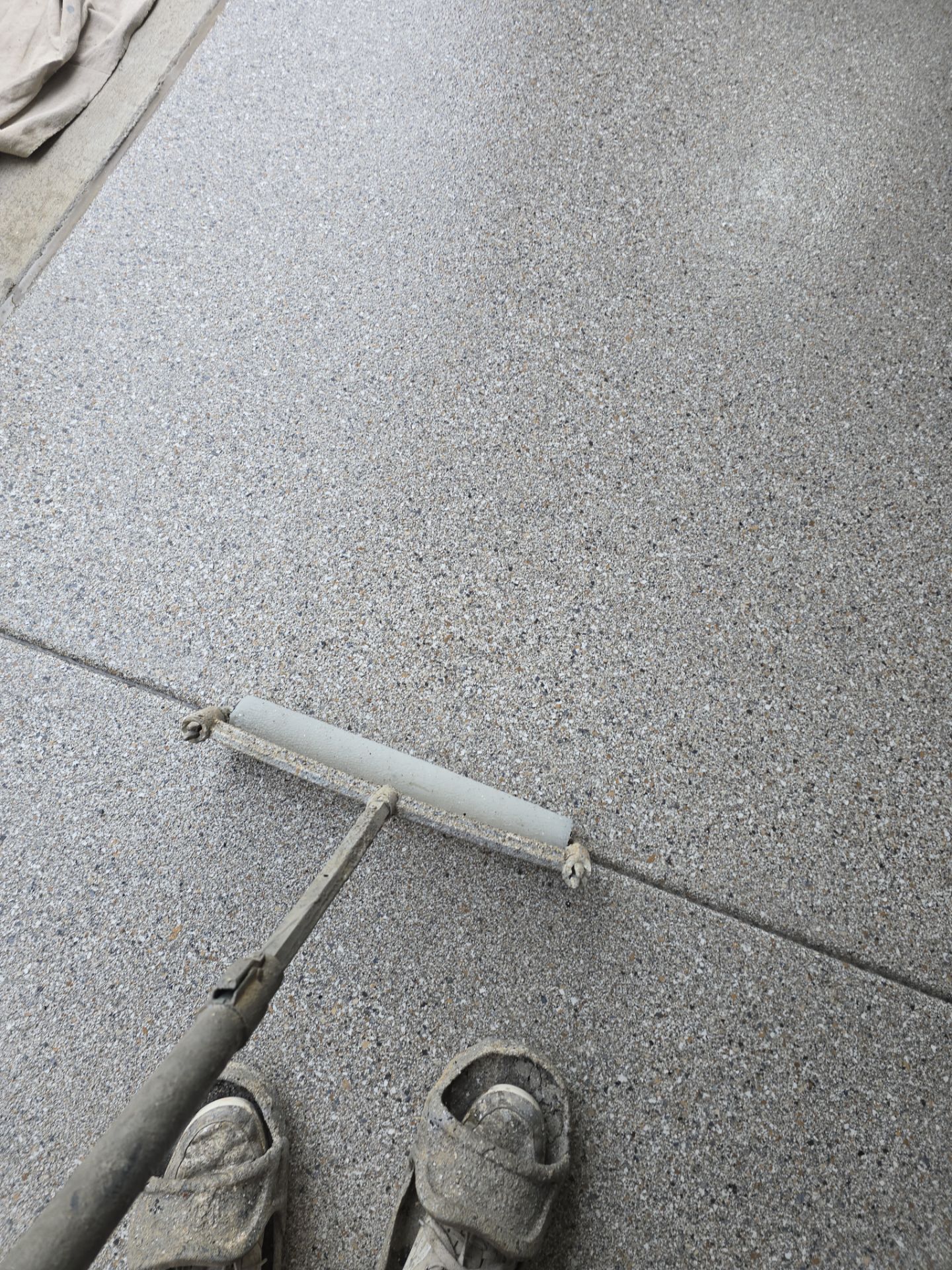 Custom Claystone Hybrid Polyurea Garage Floor Coating in Spokane by Croc Coatings, LLC