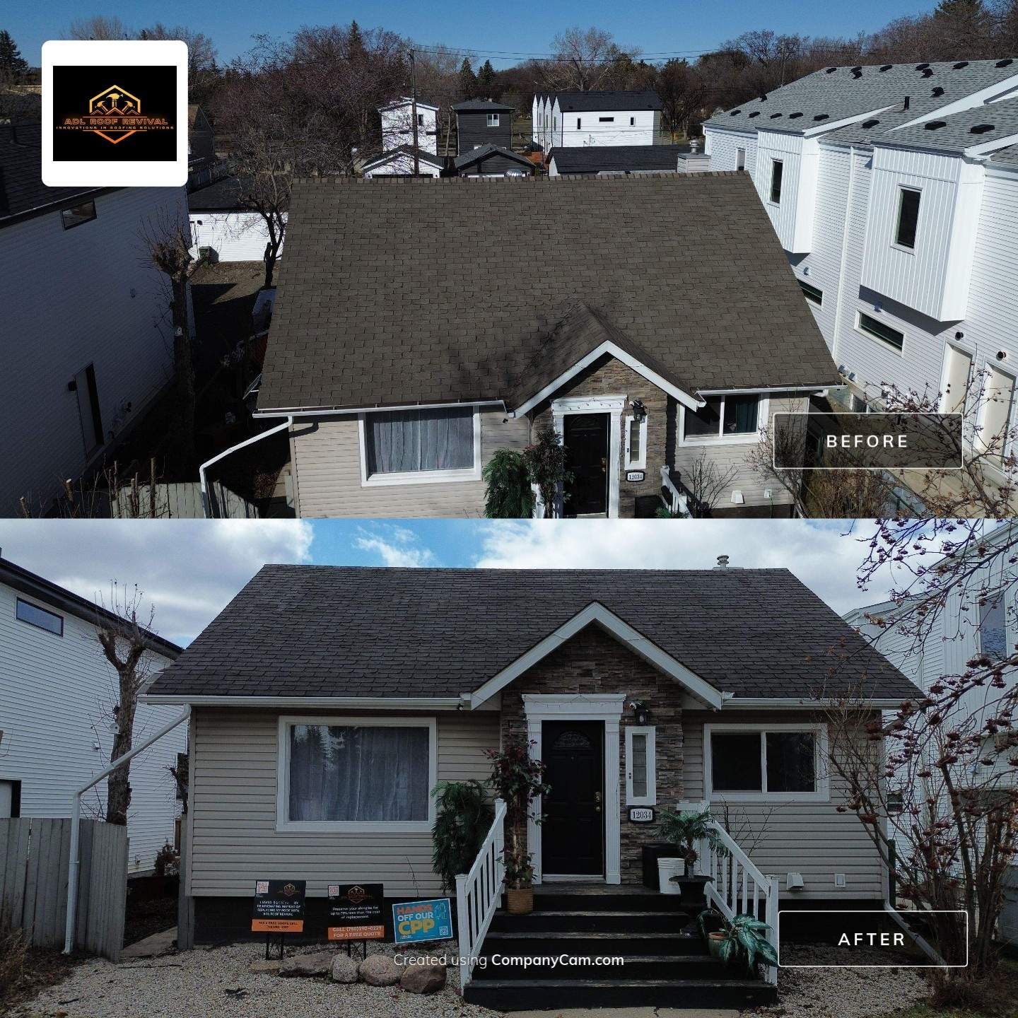 Project in Edmonton by ADL Roof Revival