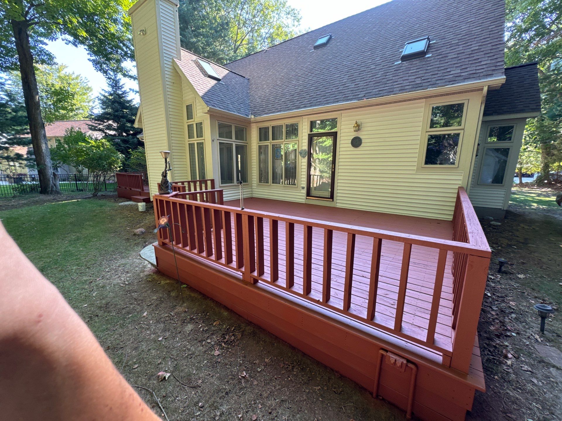 Deck washing and Solid Staining! by Gordon Painting