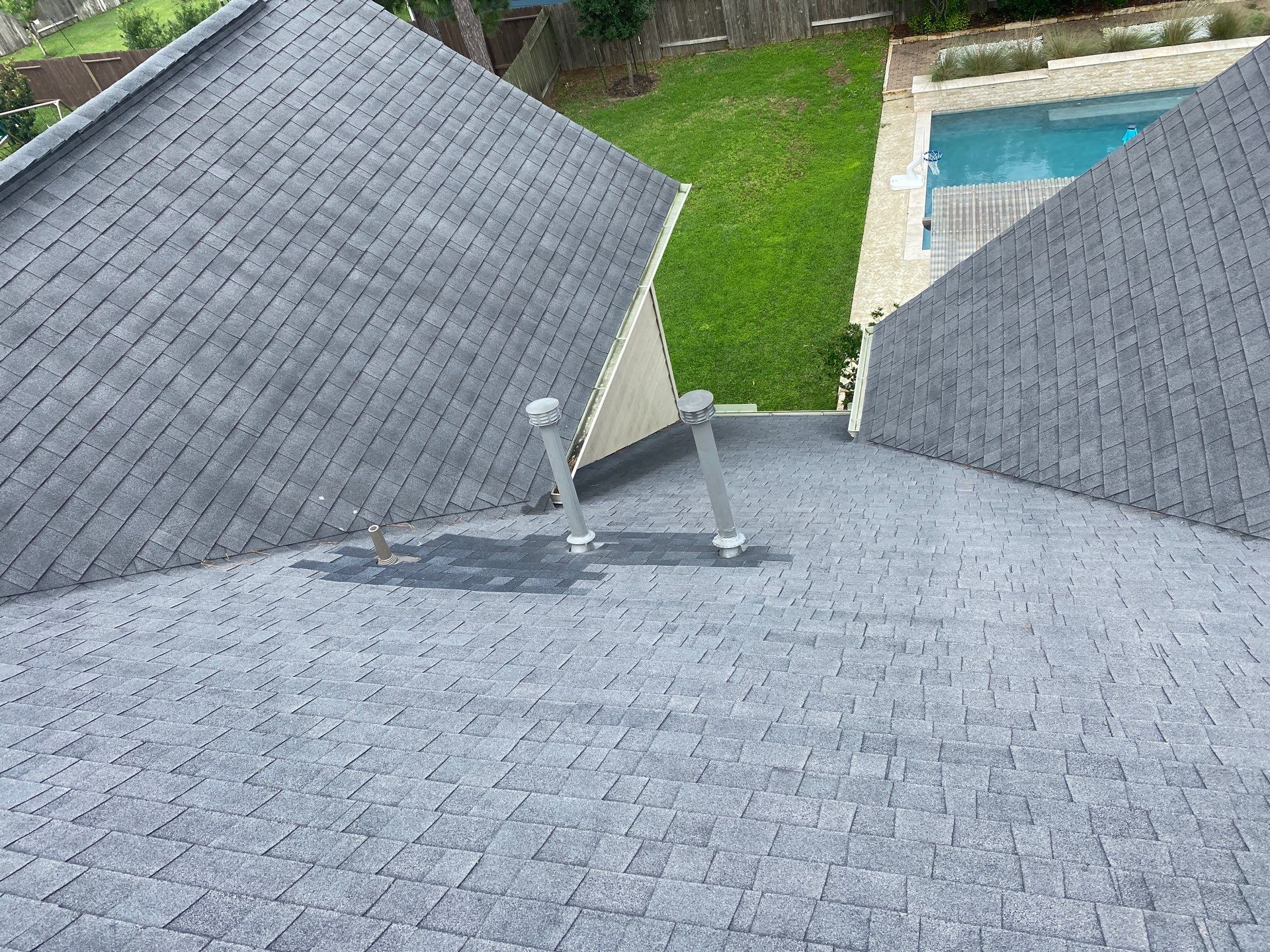 Hail Damage using Owen's Corning Duration (Lifetime) Shingles by Roof Repair Company