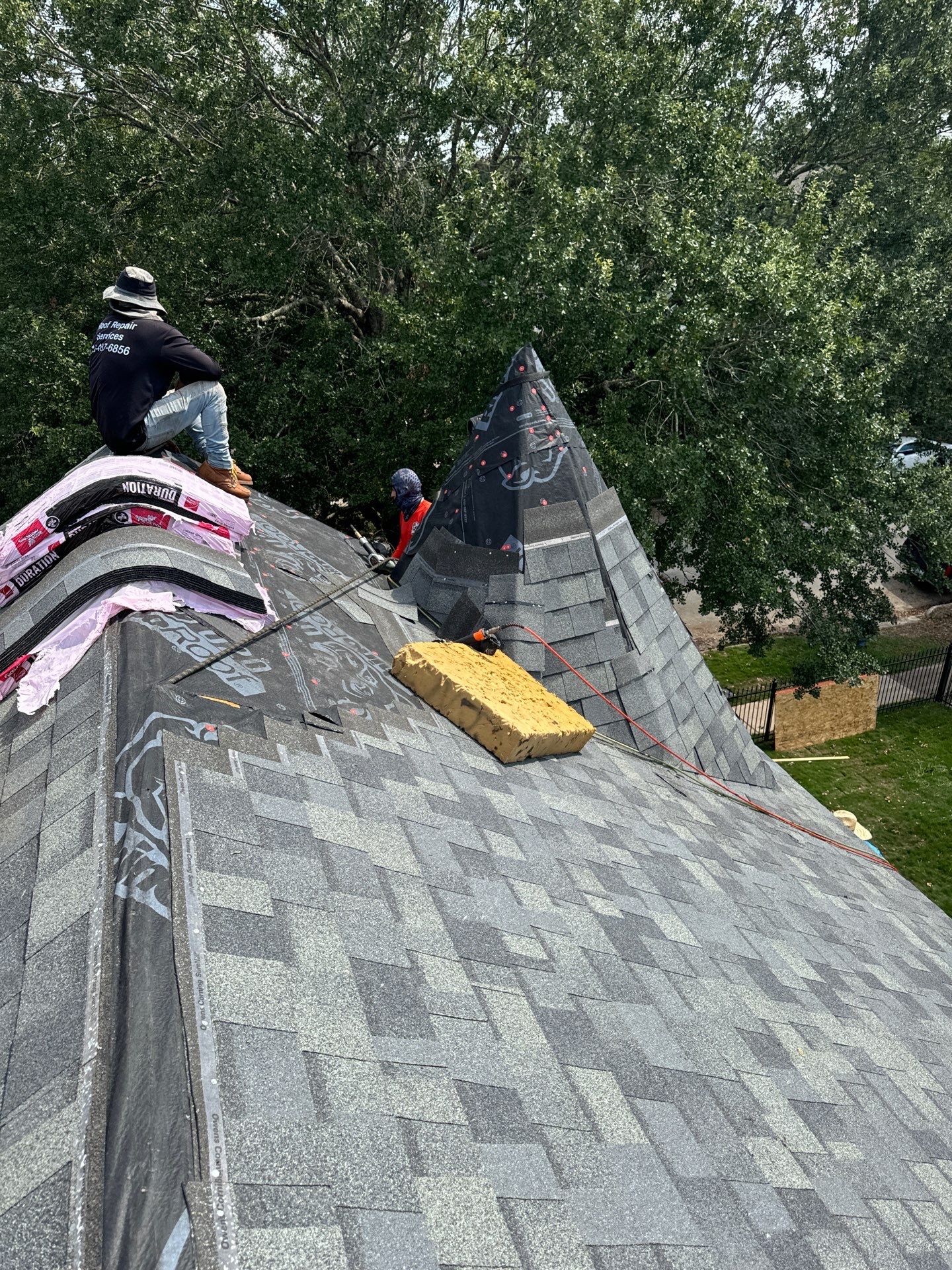 Residential Roofing Repair using Owen's Corning Duration (Lifetime) Shingles by Roof Repair Company