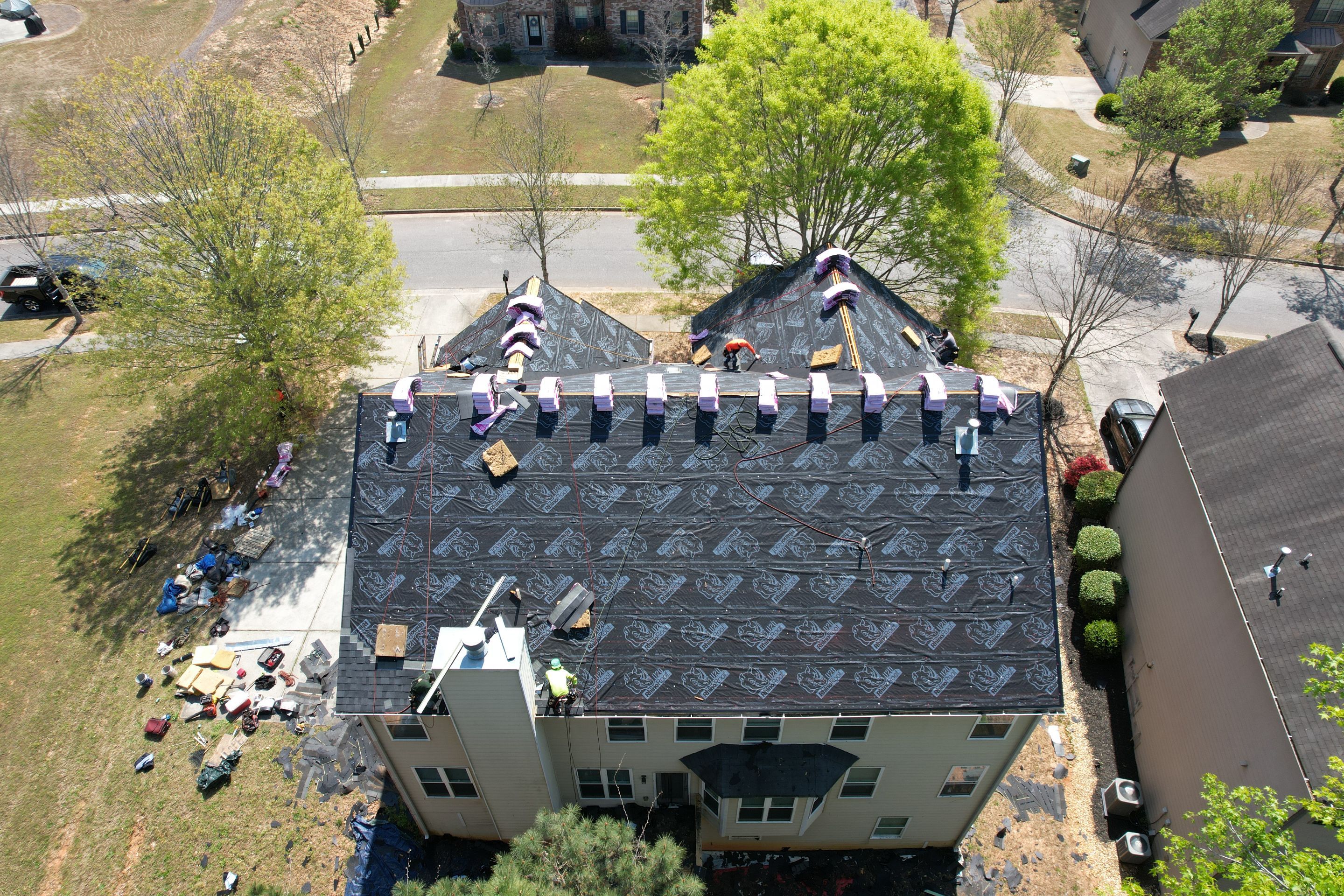Residential Roofing Installation using Owens Corning Onyx Black by Inspector Roofing and Restoration