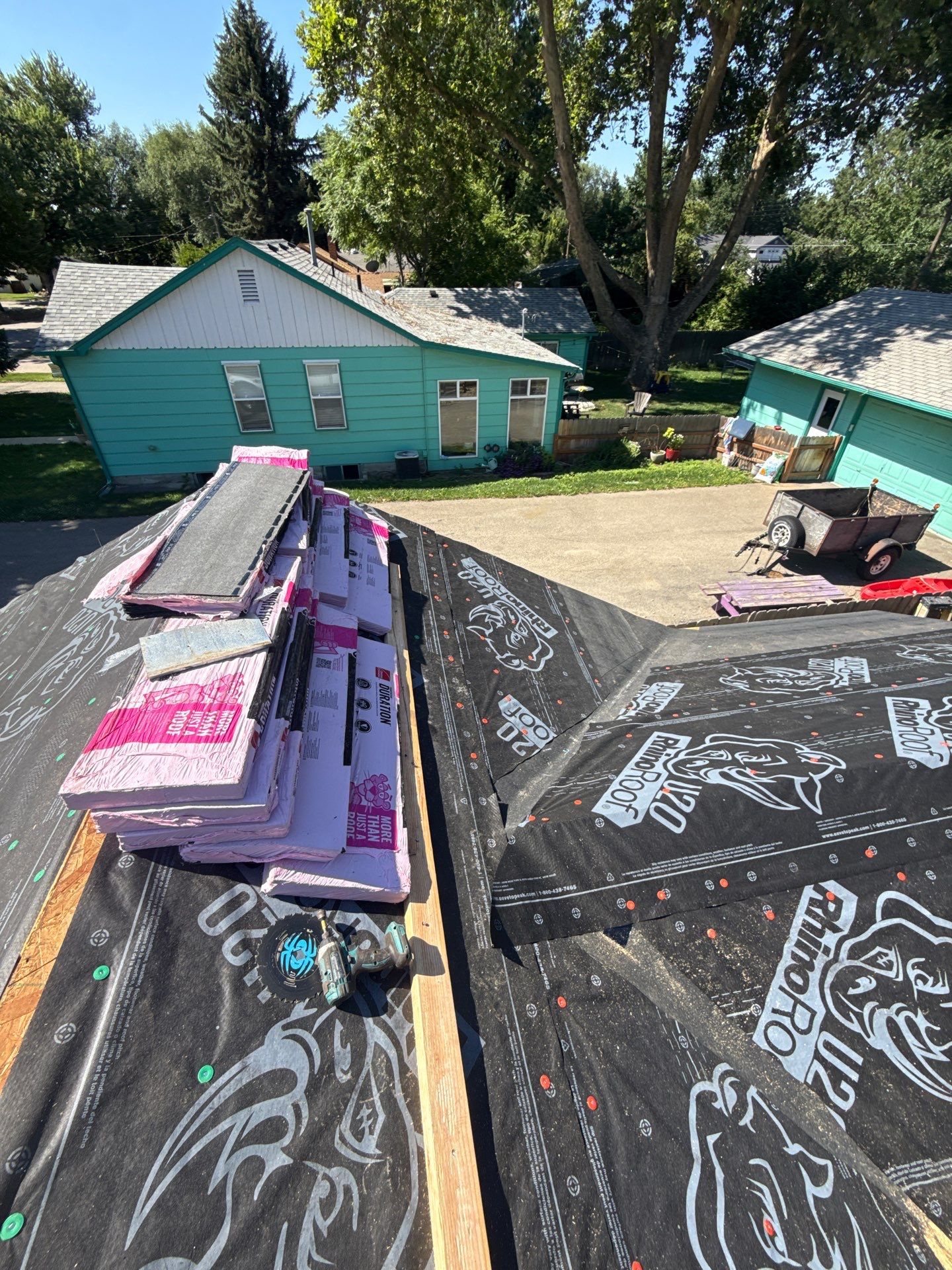 Residential Roof Replacement With Gray Architectural Shingles in Boise by Olive Roofing