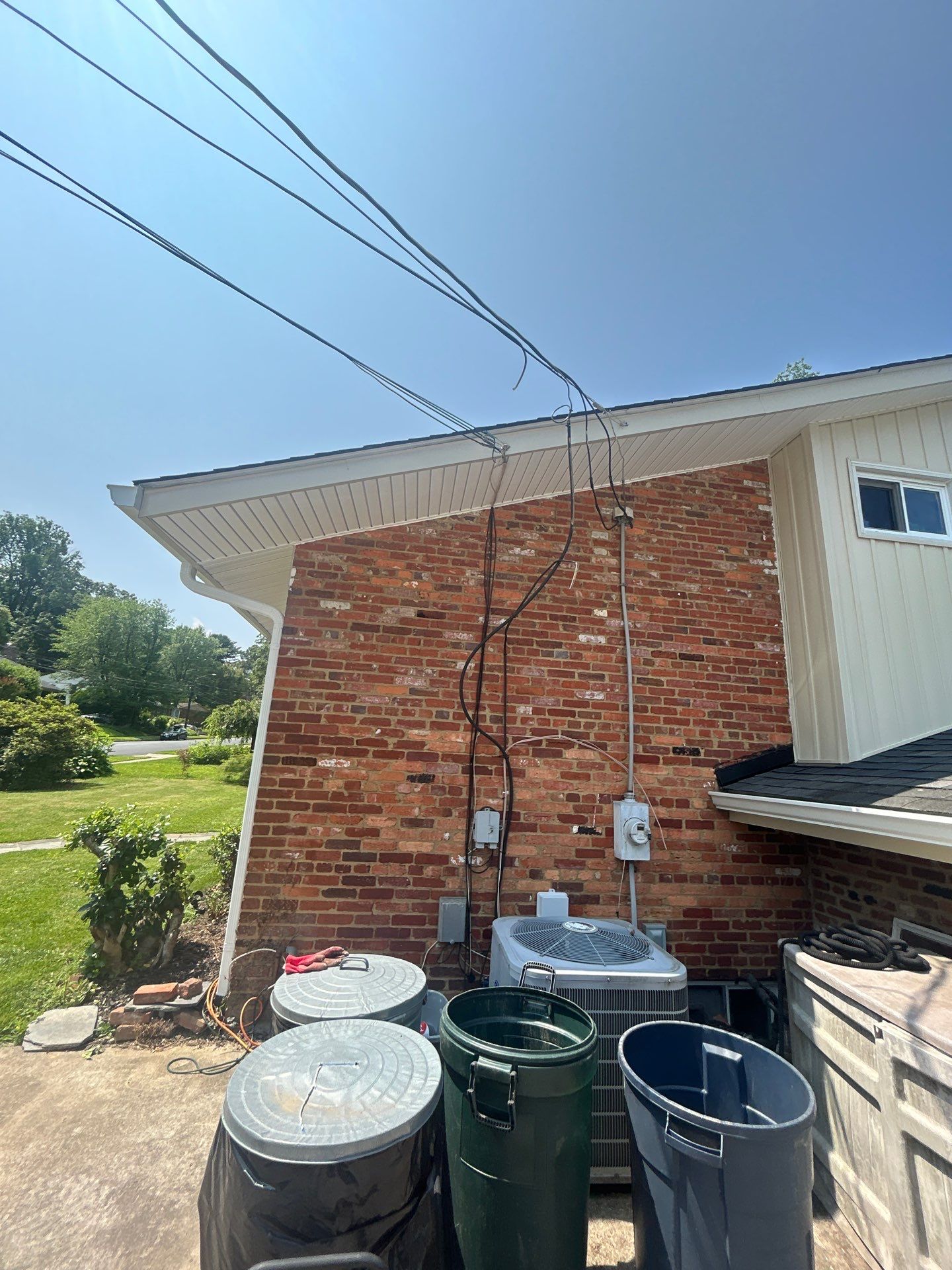 Fairfax: Residential Siding Replacement with CertainTeed 8" Board and Batten Siding in Desert Tan by RM Banning, Inc.