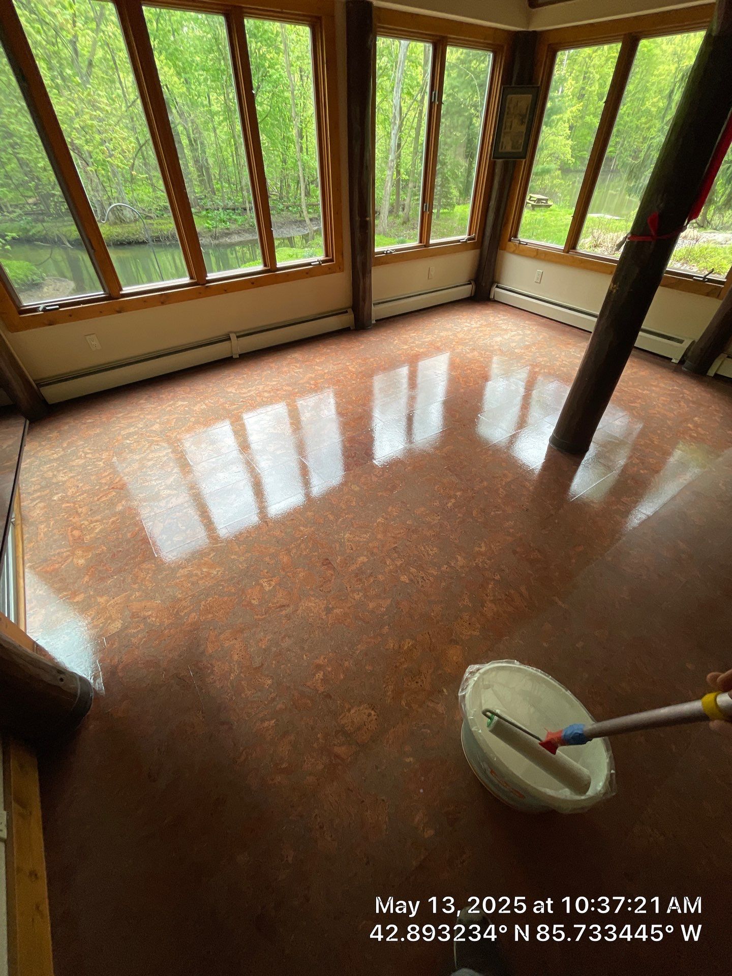Cork Seal on Existing Cork Floor by RTBaldwin Hardwood Floors