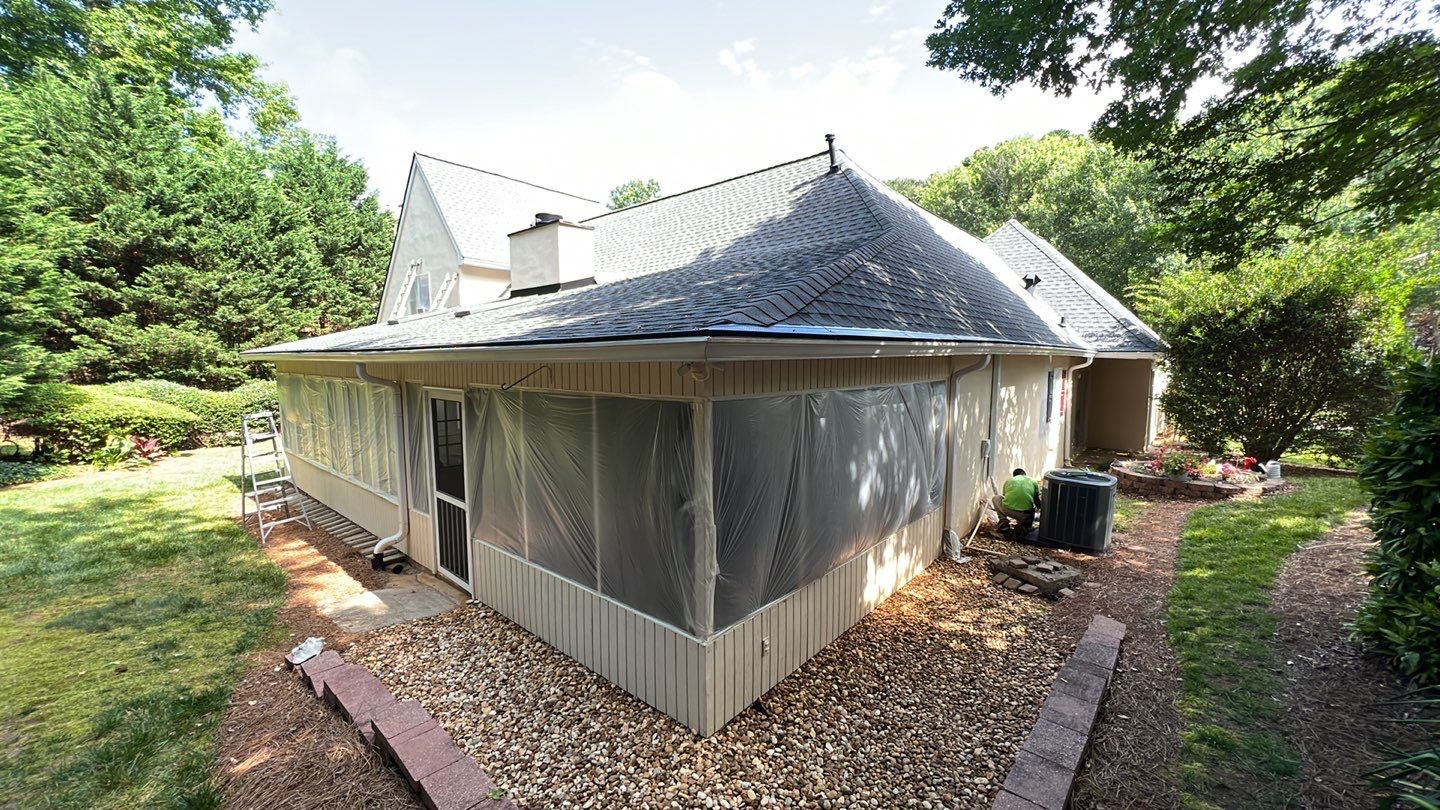 Exterior Home Painting and Shutter Refresh in Marietta by Swift Home Renovations