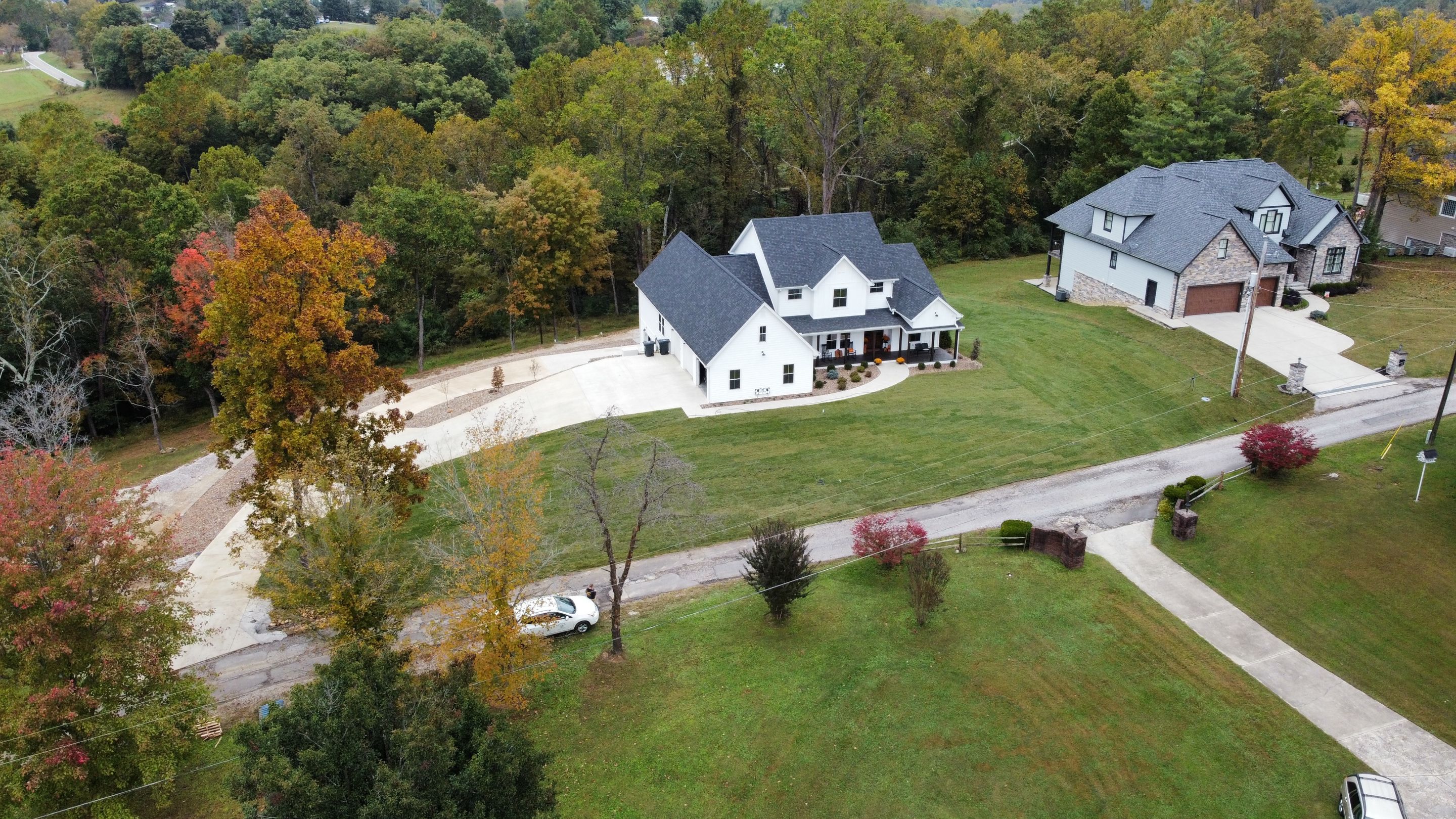 Sod Installation using Fescue Sod by GrassBusters, Inc.