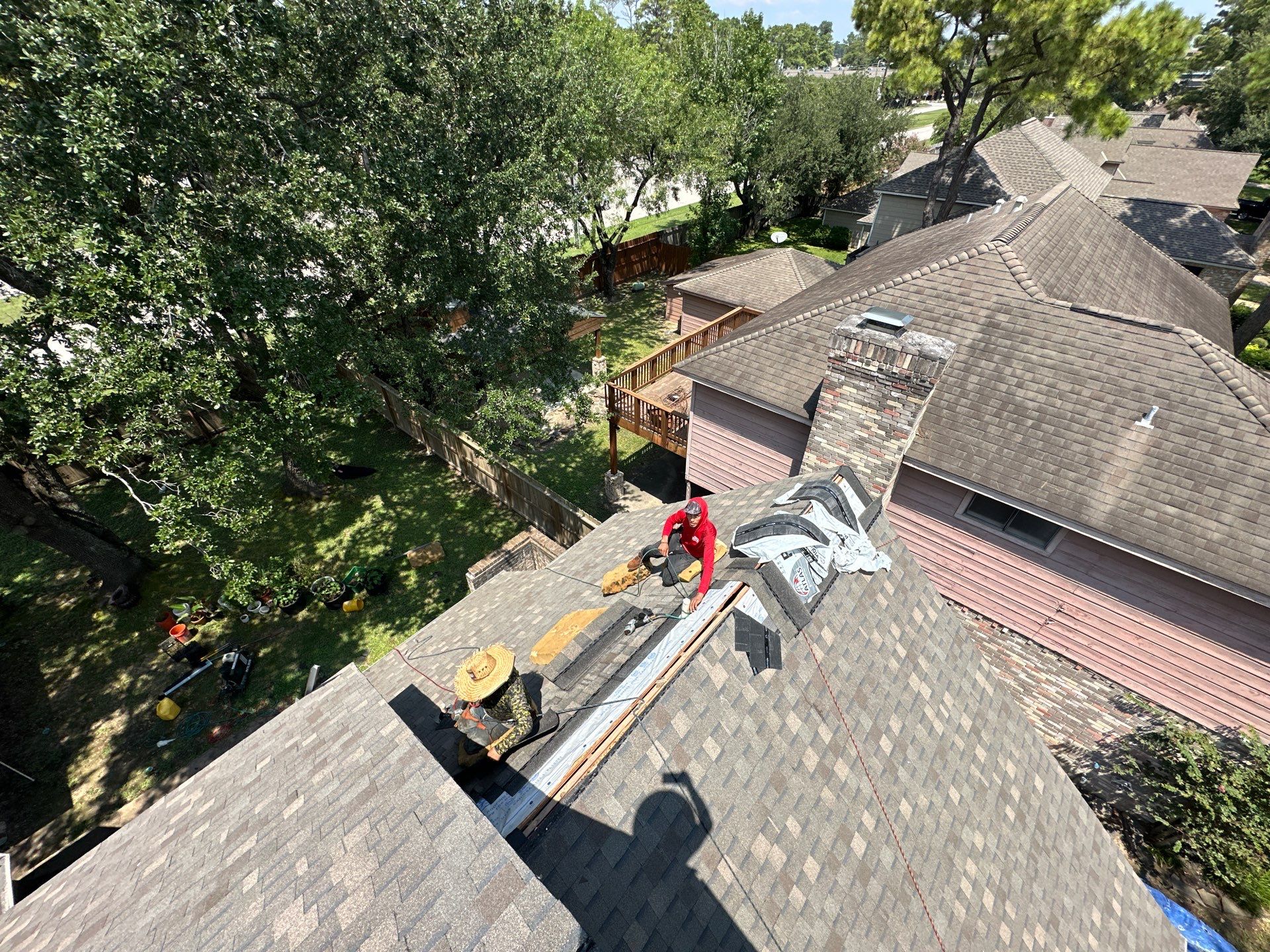 Project in Houston by Motion Roofing