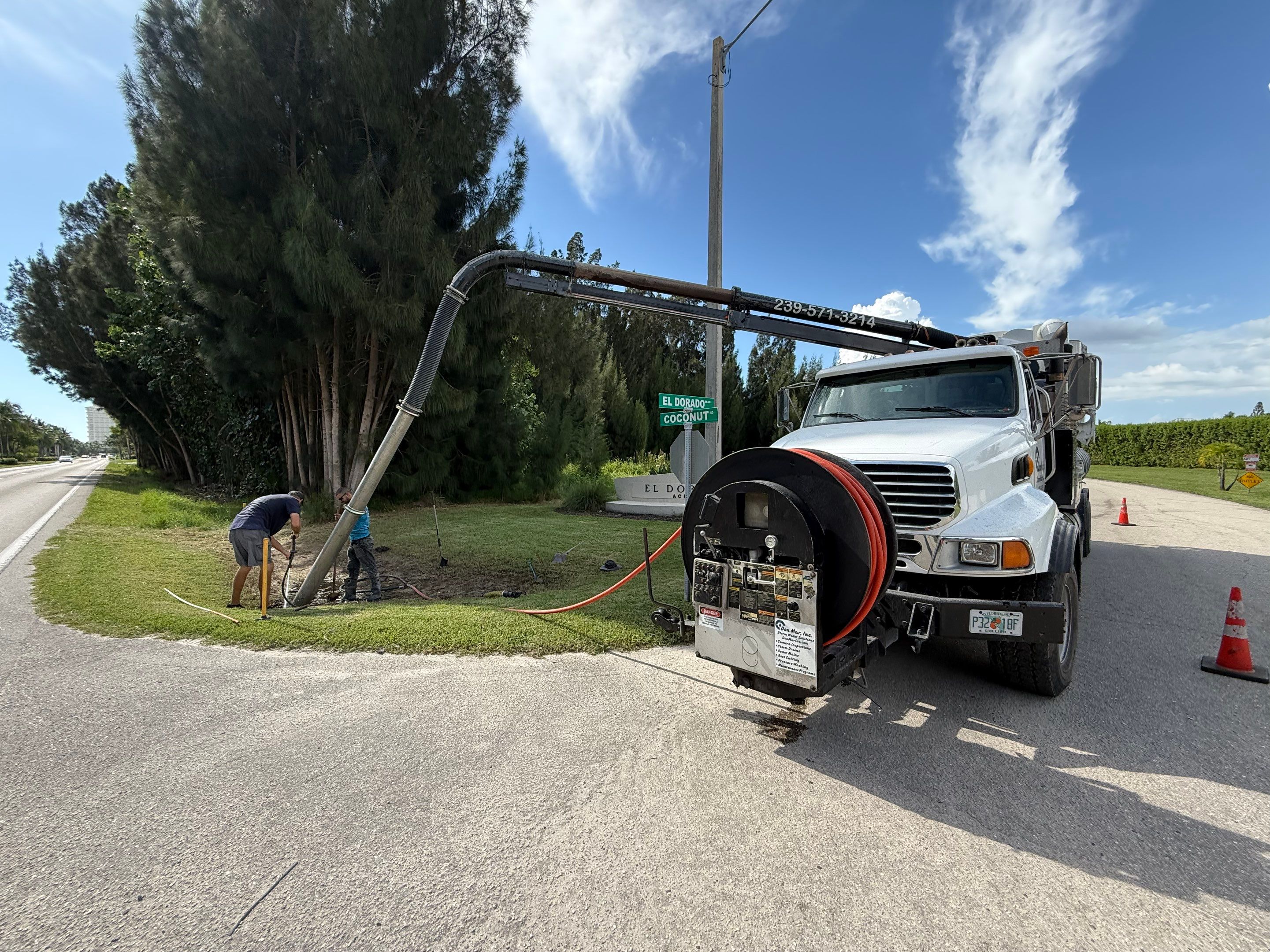 El Dorado/Coconut Rd Culvert Cleaning by Don Mar, Inc. Storm Water Solutions