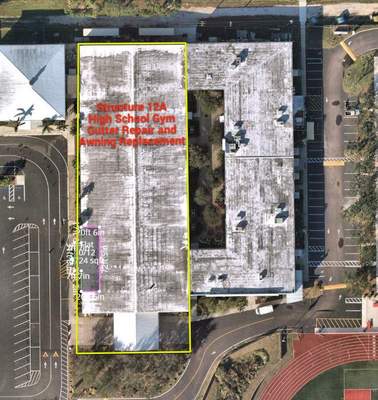 Emergency Repair on School from Storm Damage