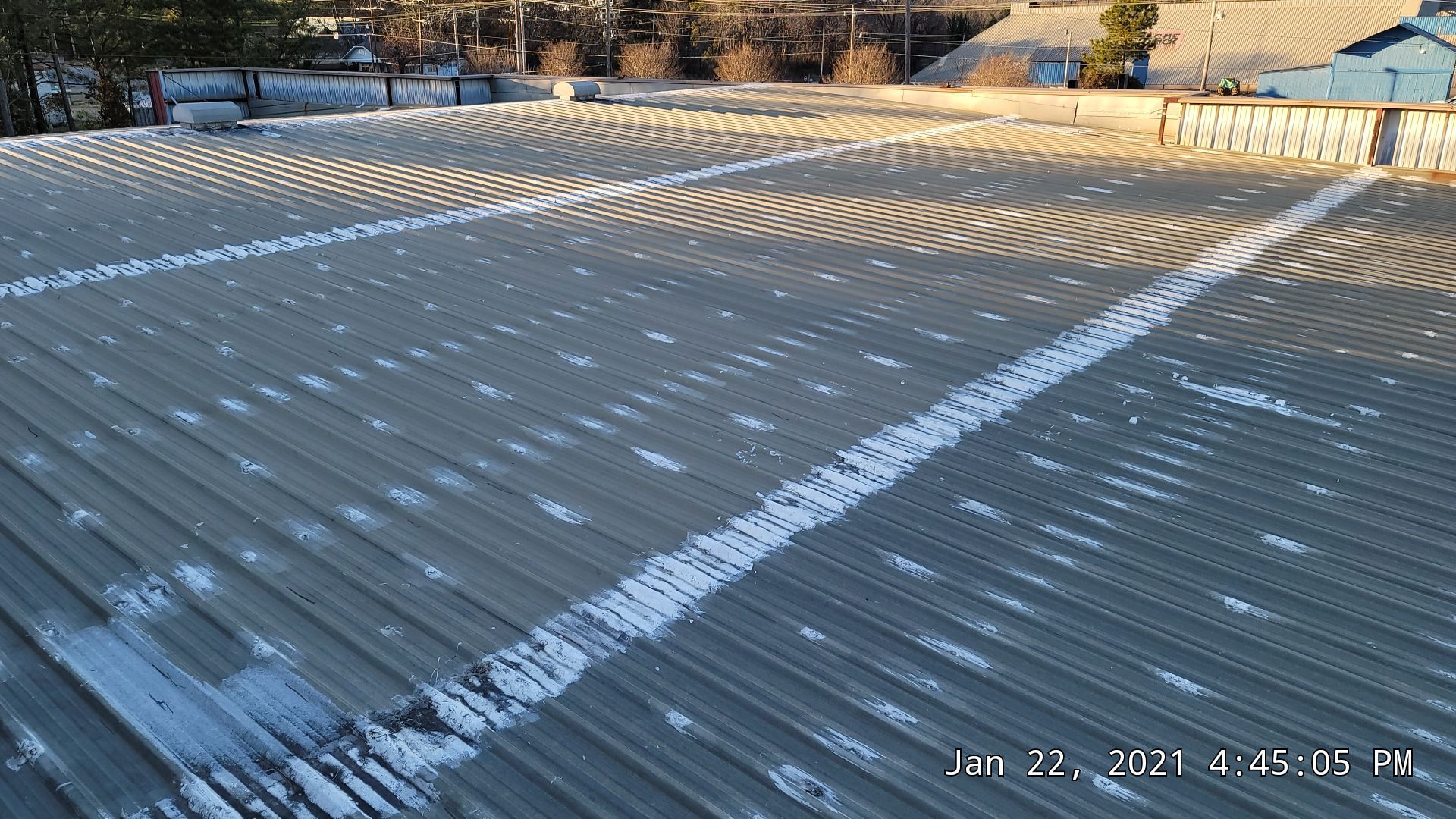 Commercial Roofing Installation using Aldocoat Coatings by Hostetler Roofing