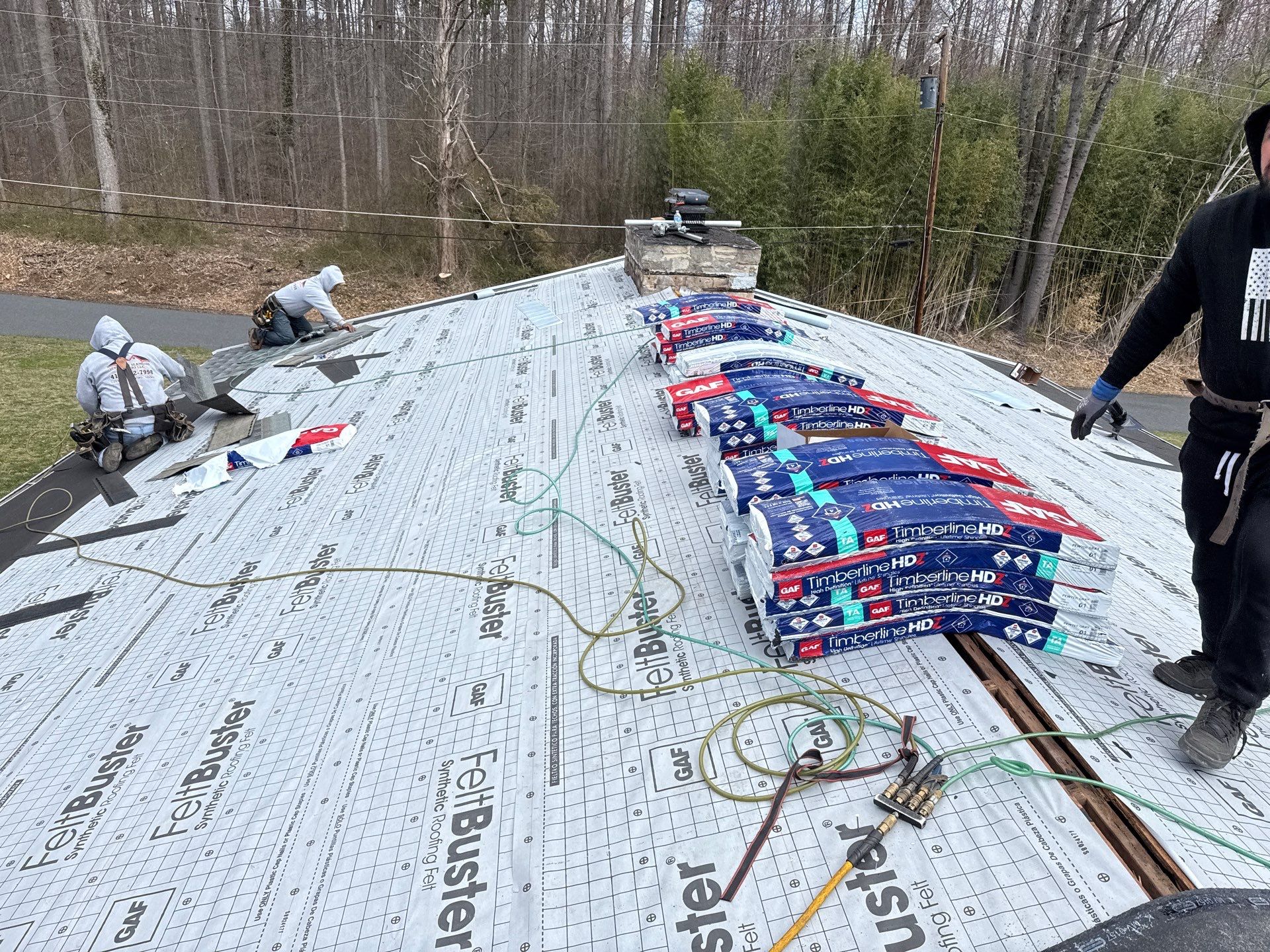 Residential Roofing Installation using GAF Timberline HDZ by Matter Construction, LLC