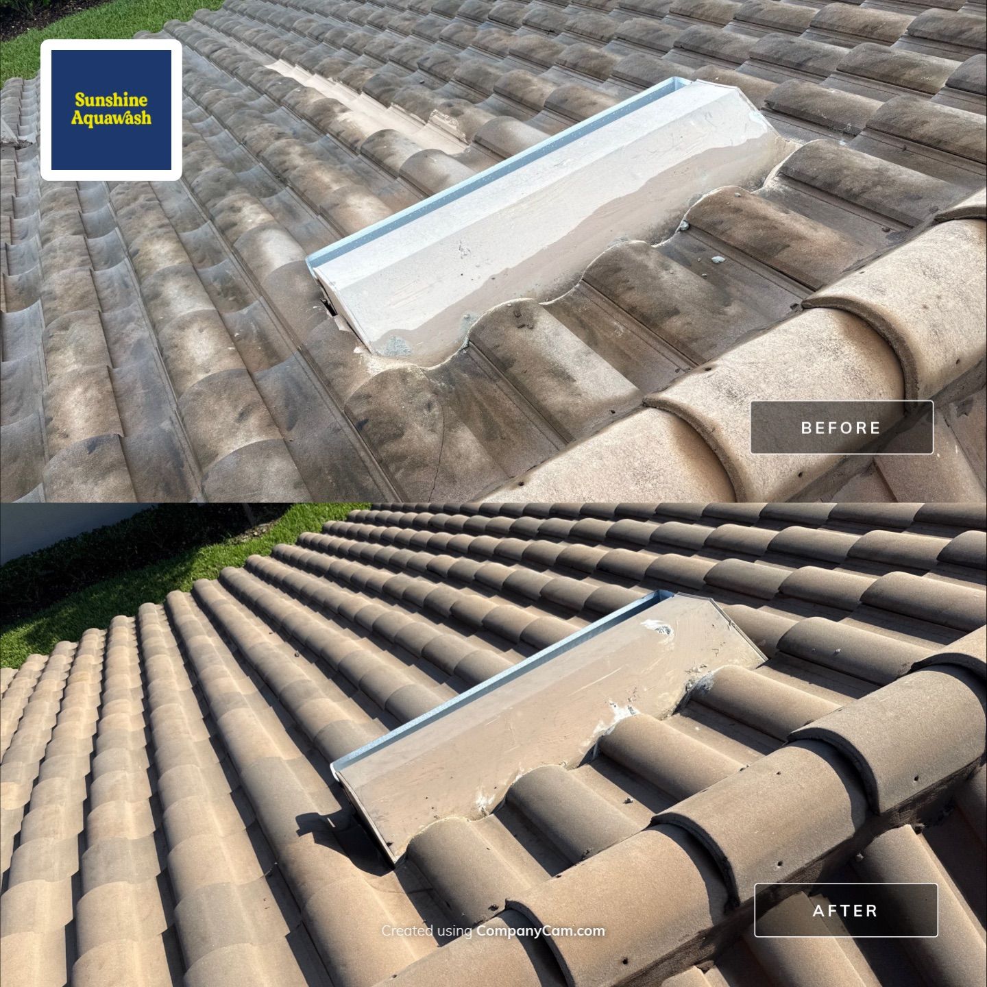 Concrete Tile Roof, Paver Driveway & Lanai Cleaning – Artisan Lakes Esplanade, Palmetto, FL by Sunshine AquaWash