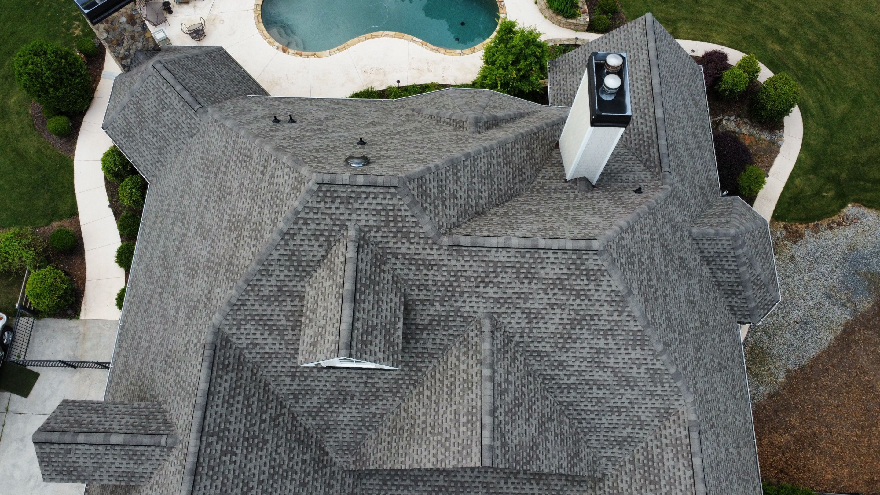 Cumming, GA Roof Replacement GAF Timberline HDZ Weathered Wood by Reset Roofing