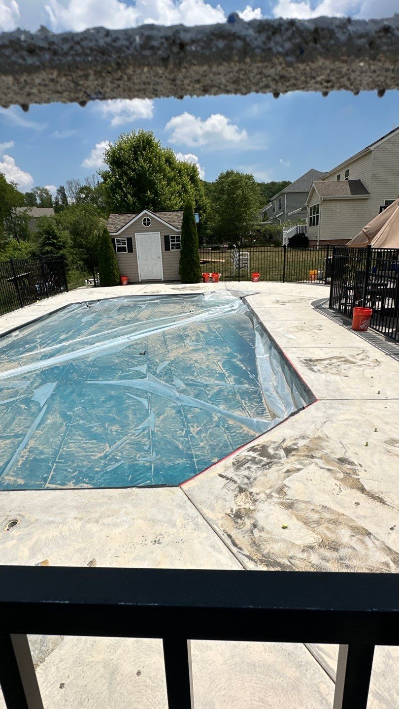 Pool Deck Project in Gibsonia by Floors in a Day, Inc