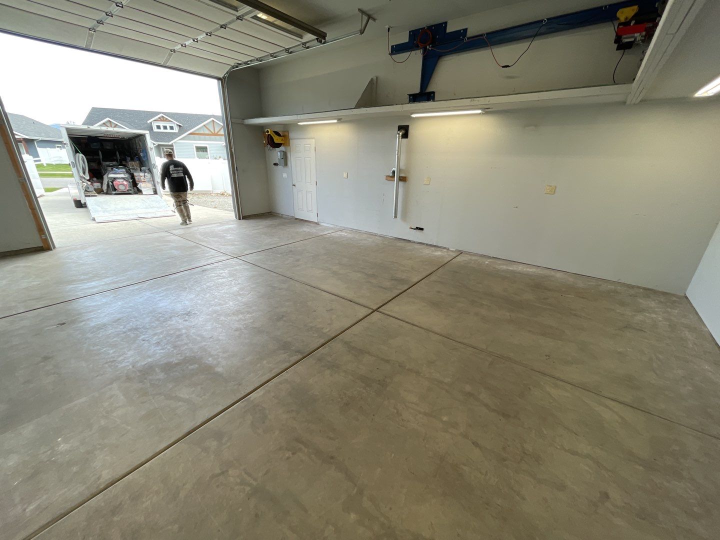 Garage Transformation using Slate Stone by Croc Coatings, LLC