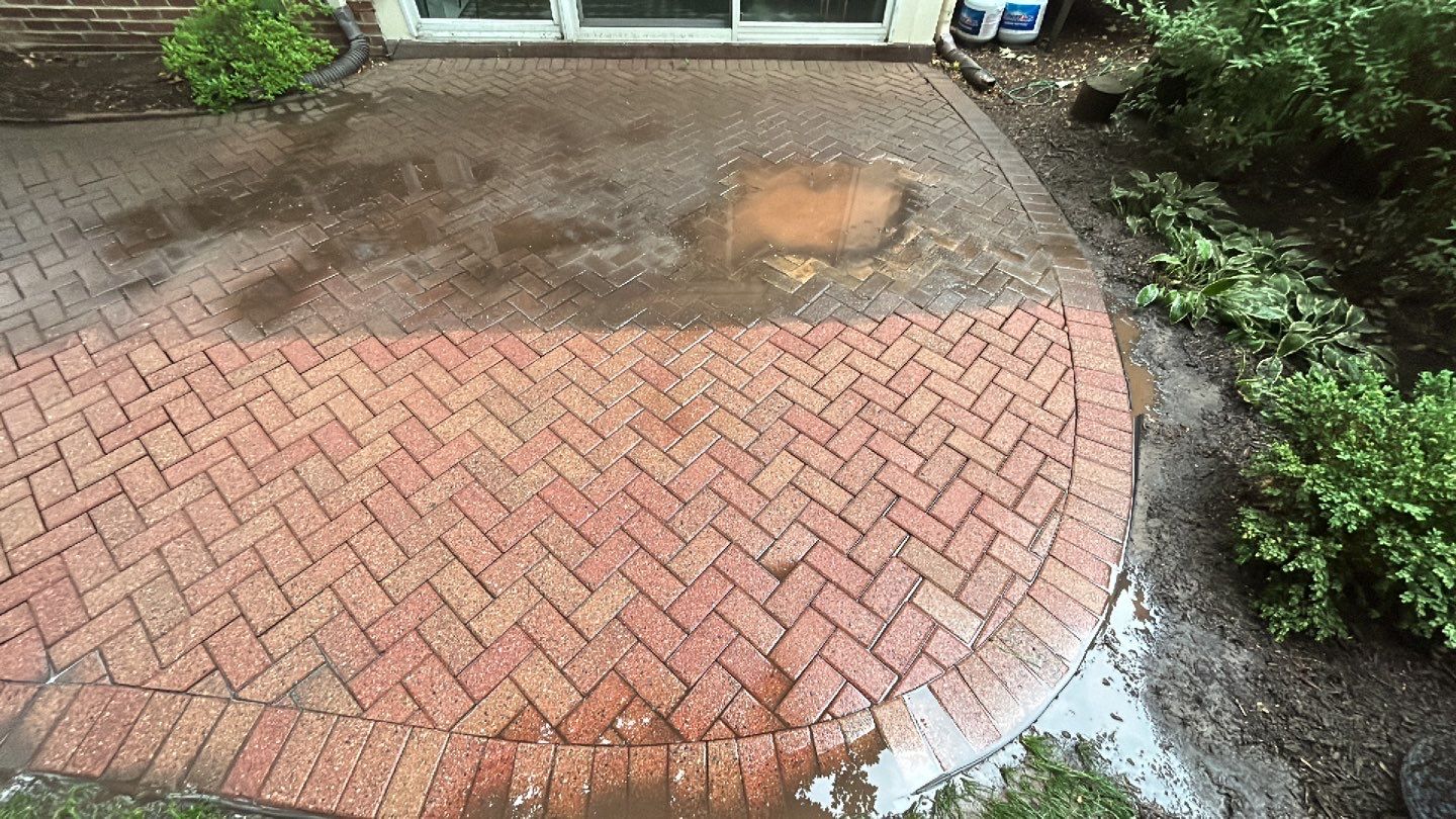 brick paver repair, clean and seal using Surebond SB-1300 by Northern Power Washing LLC.