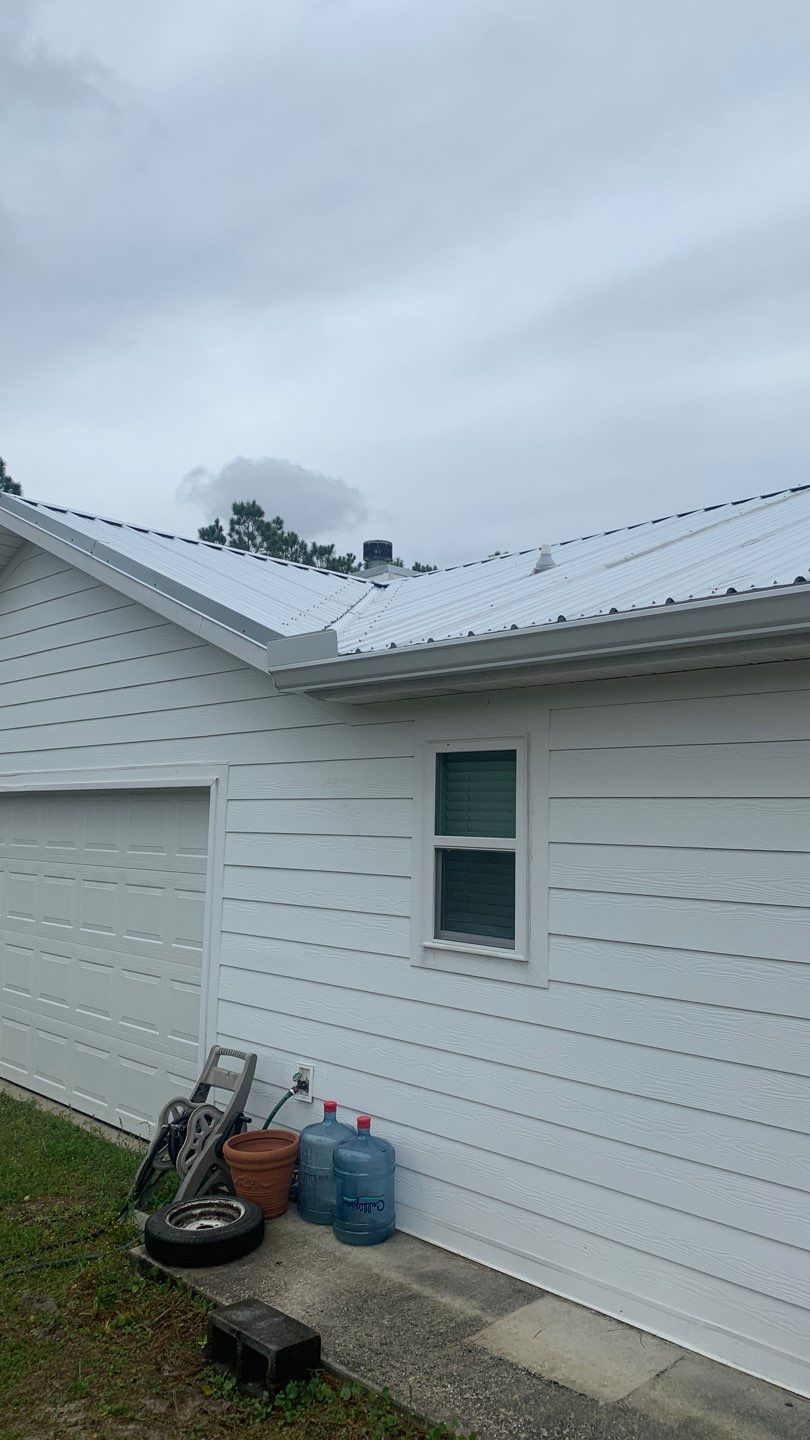 Gutter Installation Using White K-Style Gutters by Gutter Professors