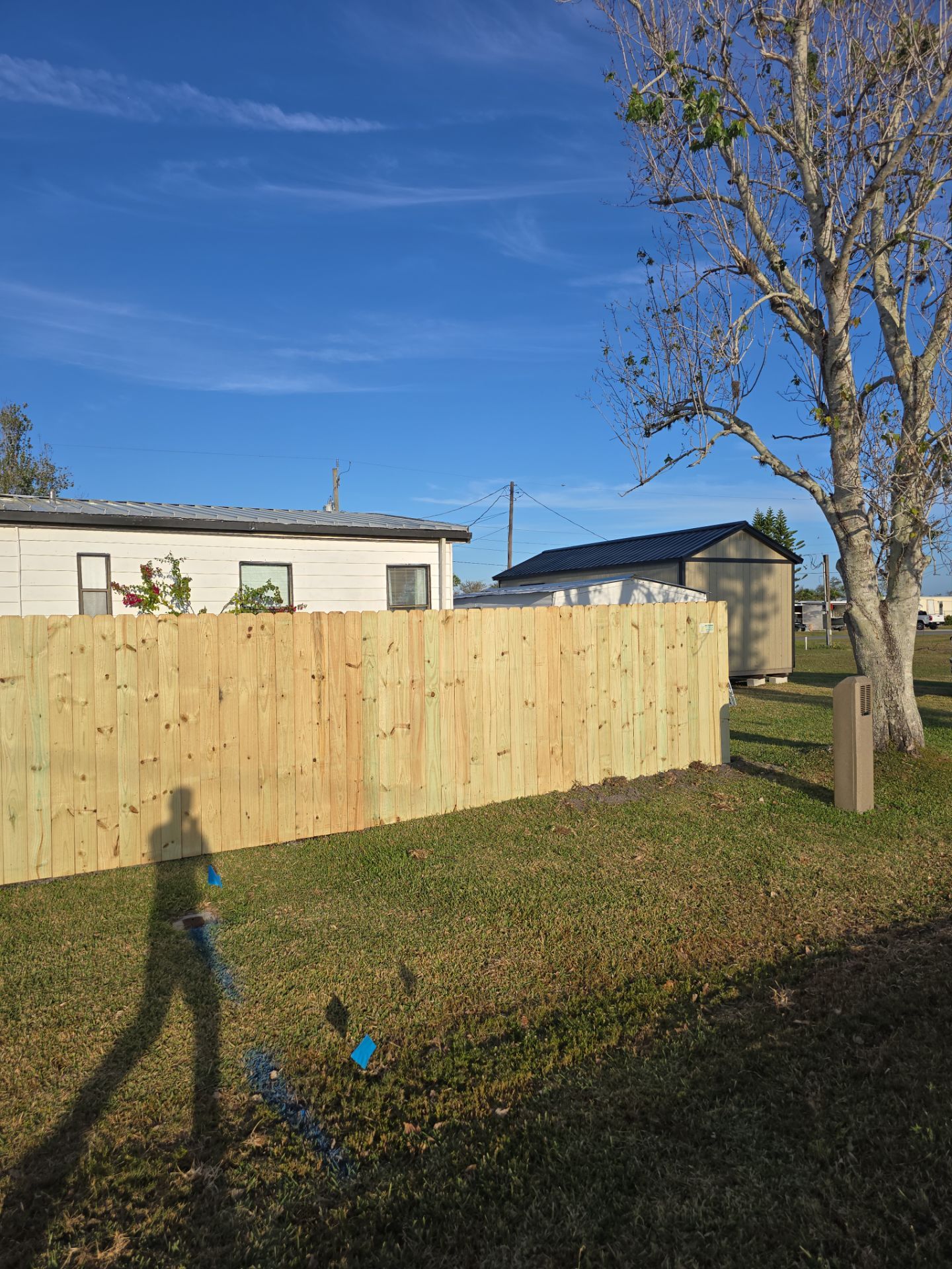 Wood and Chain Link Fence in Port Charlotte by True Fence LLC