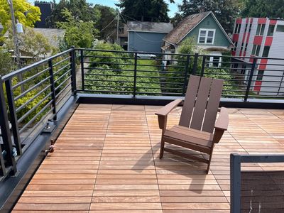 Rooftop Deck using IPE and PVC in Seattle