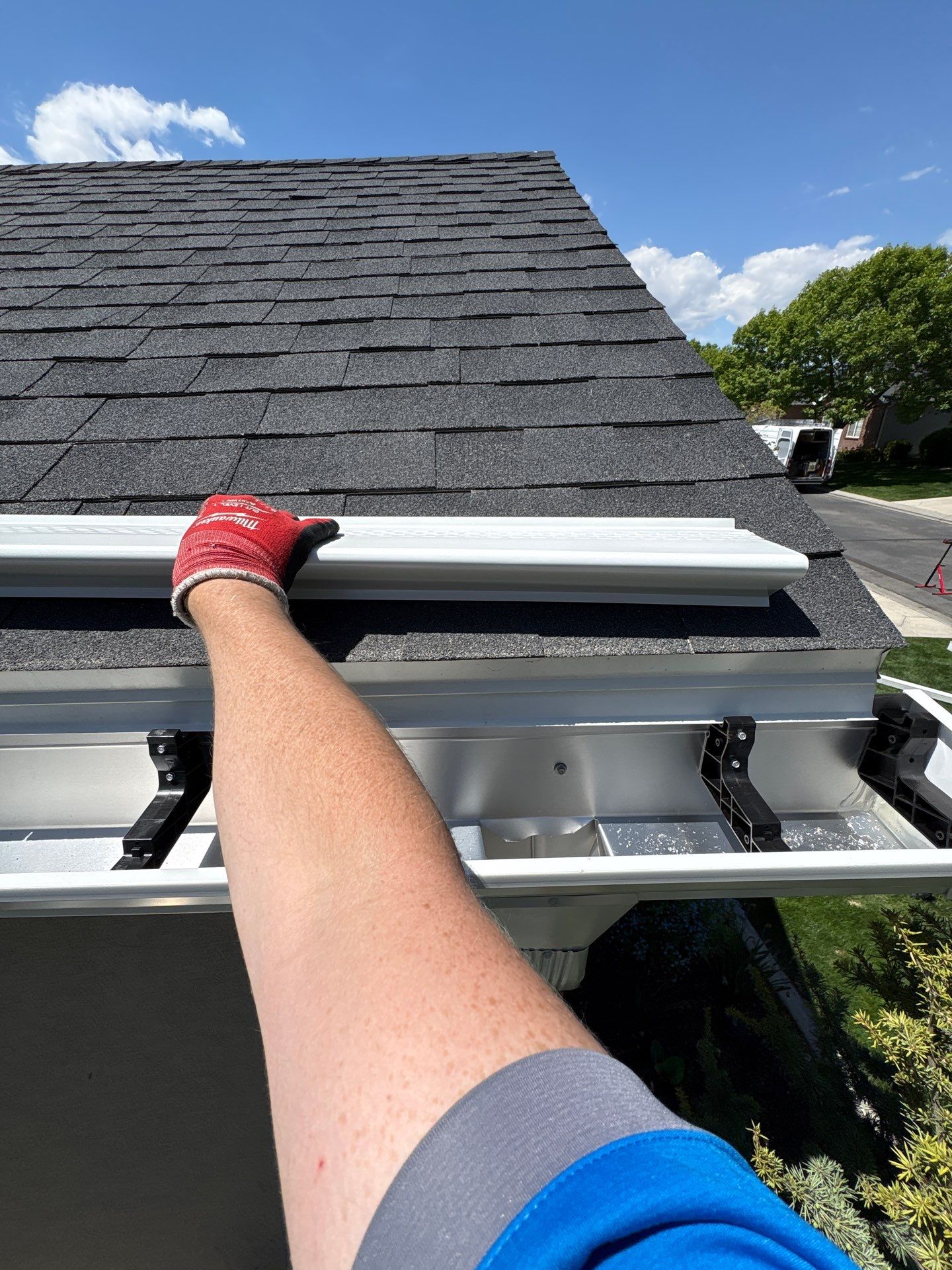 Project in Riverton by Emerald Gotcha Gutters 
