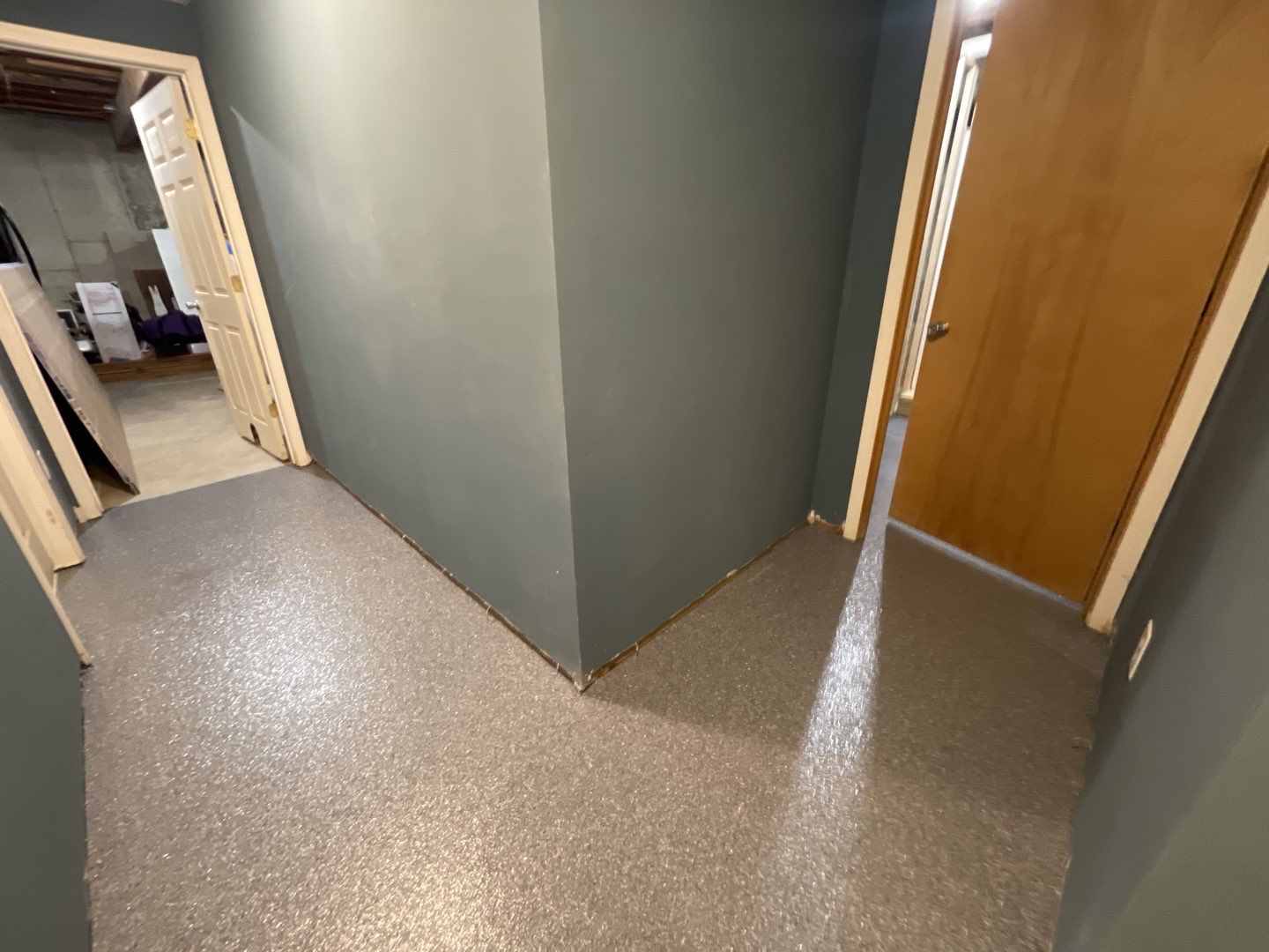 Basement Floor using Granite by Your1DayFloor.com