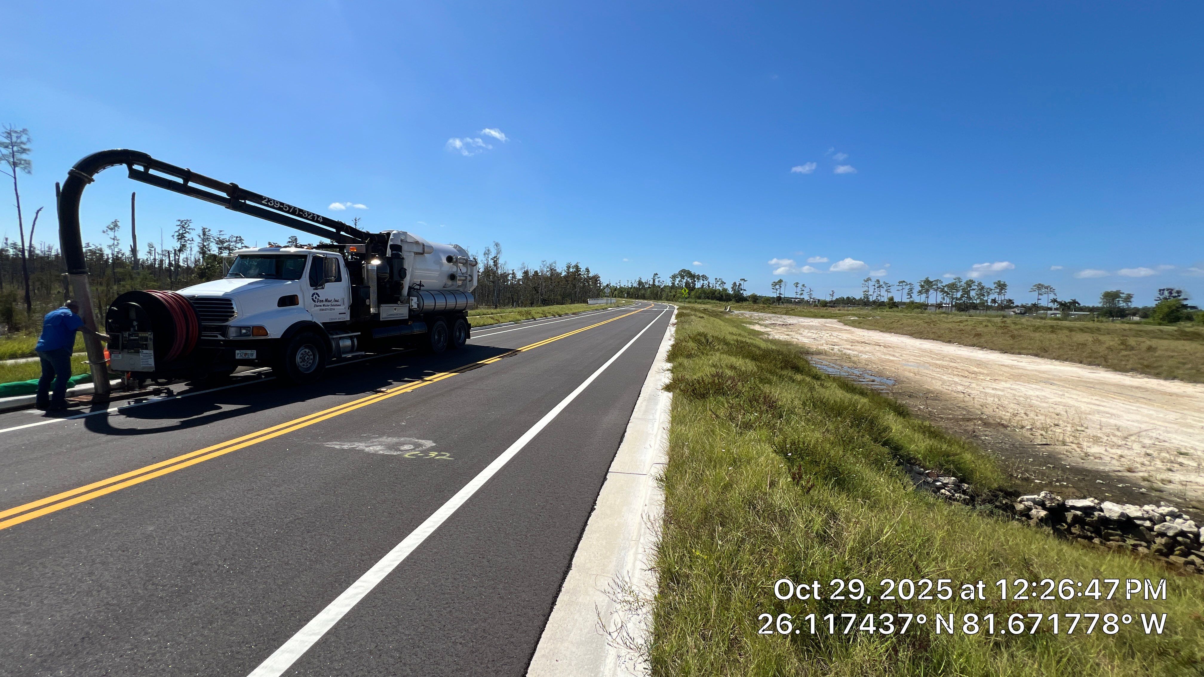 New Construction Road off Rattlesnake in Naples by Don Mar, Inc. Storm Water Solutions