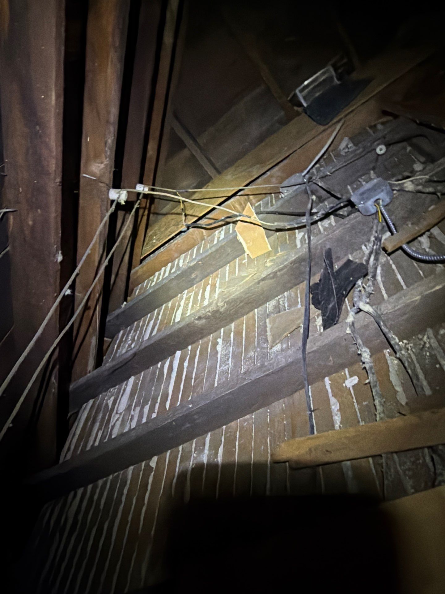 Attic insualtion and removal of Knob & Tube wiring in St. Paul by Gunner Insulation and General Contracting