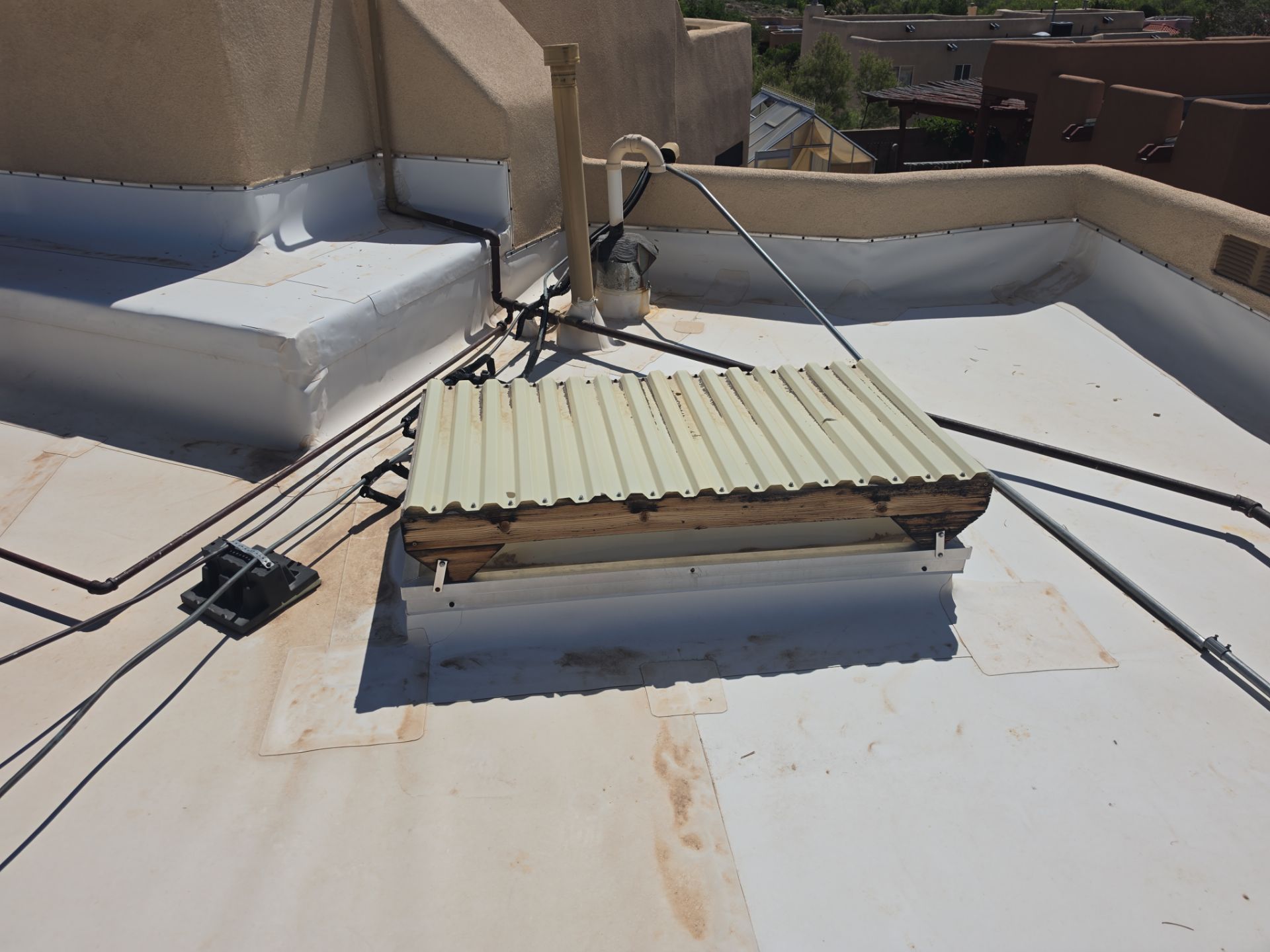 Low-e Glass Skylight Installation in Rio Rancho by Doyle Roof Masters Inc