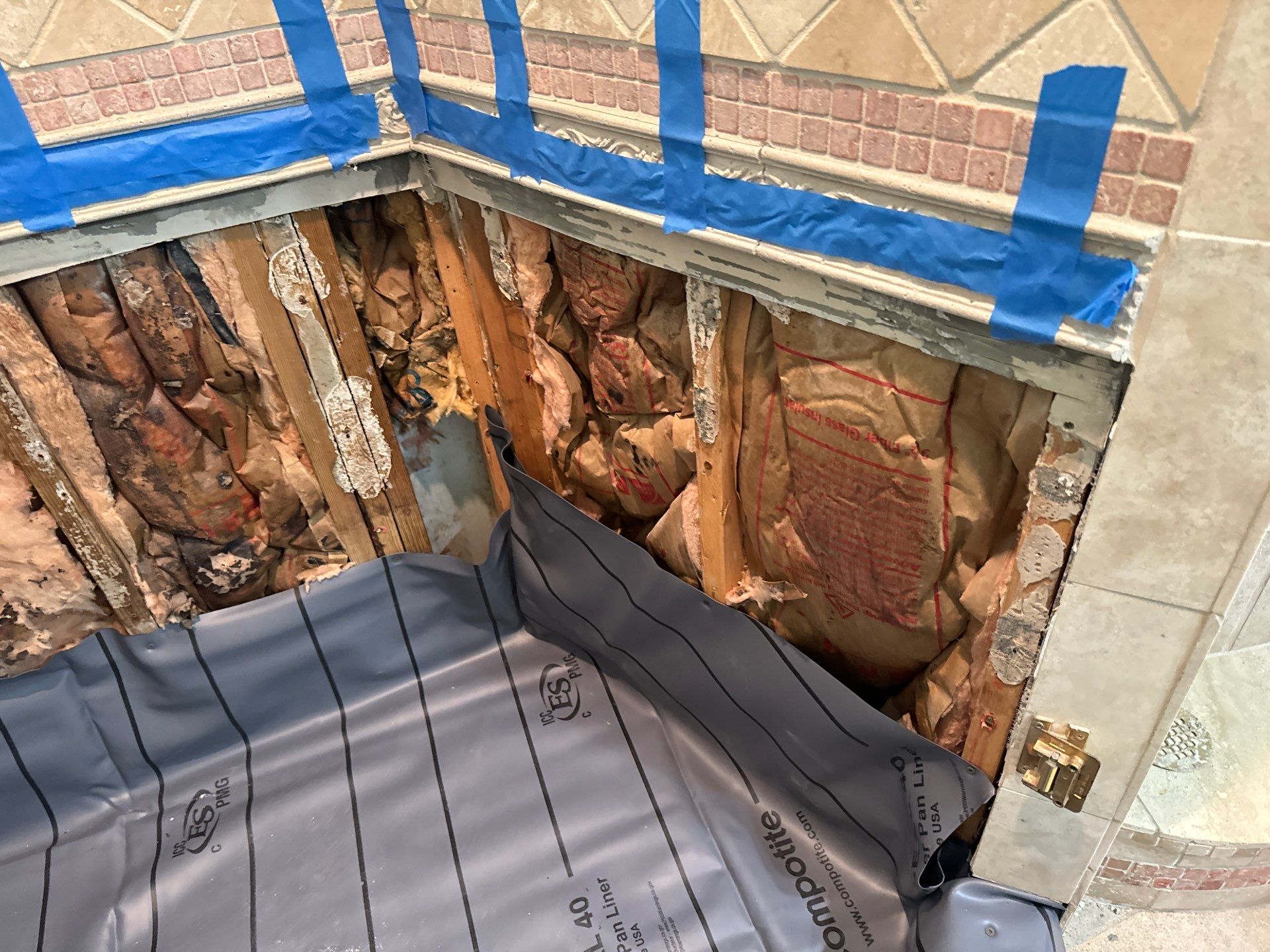 Shower floor repair by Prudencio