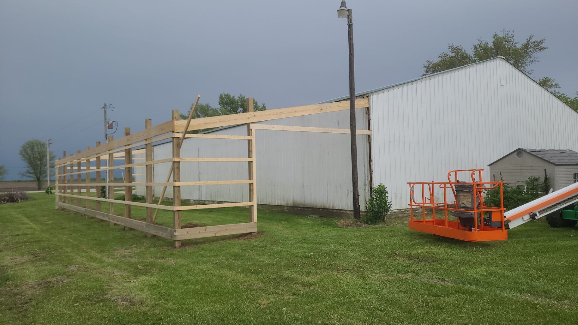 Reskin pole barn and add lean-to by Dagny Builders