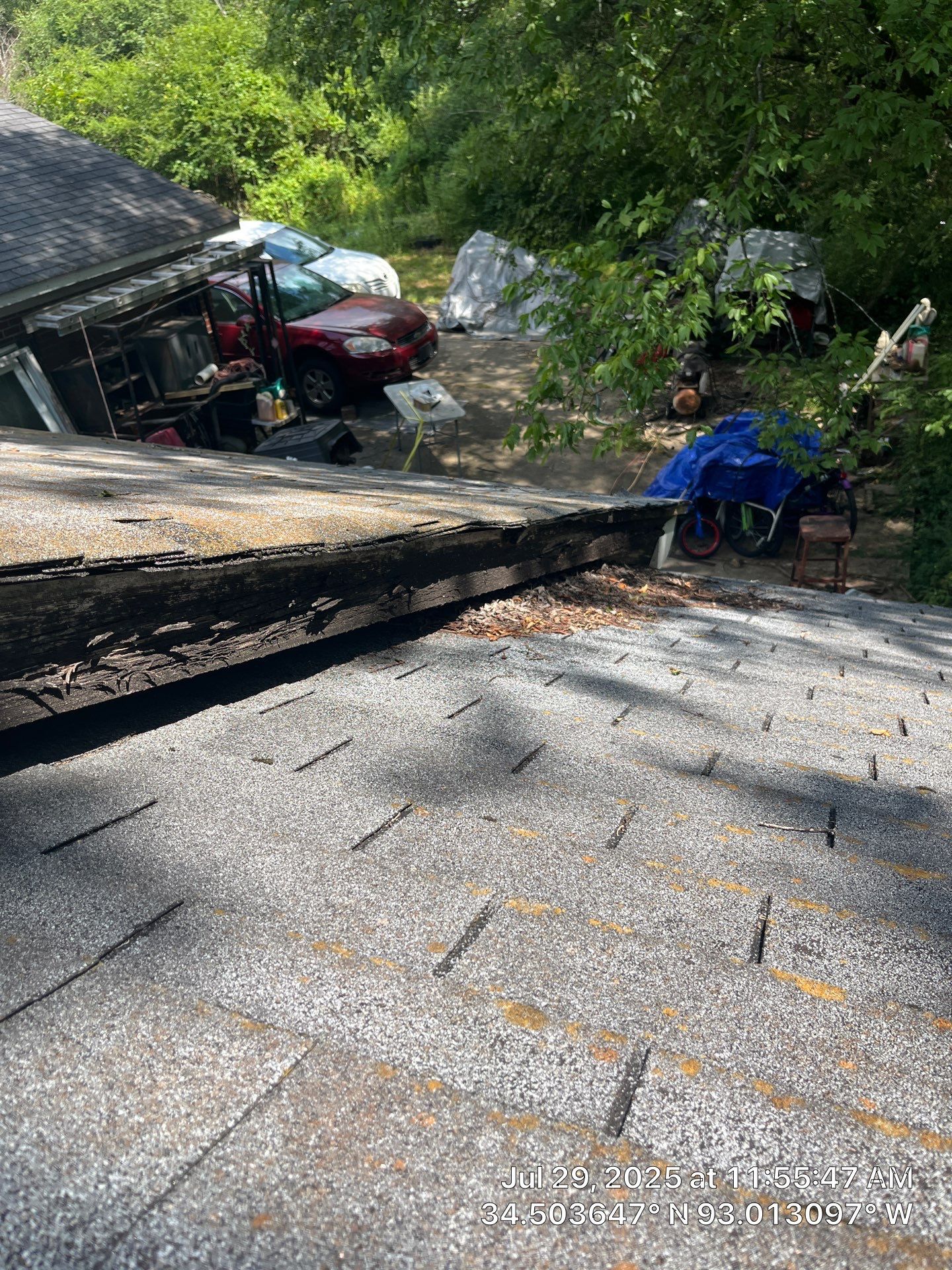 GAF Timberline HDZ Roof Replacement on Brick Home in Hot Springs by Temple Roofing and Exteriors