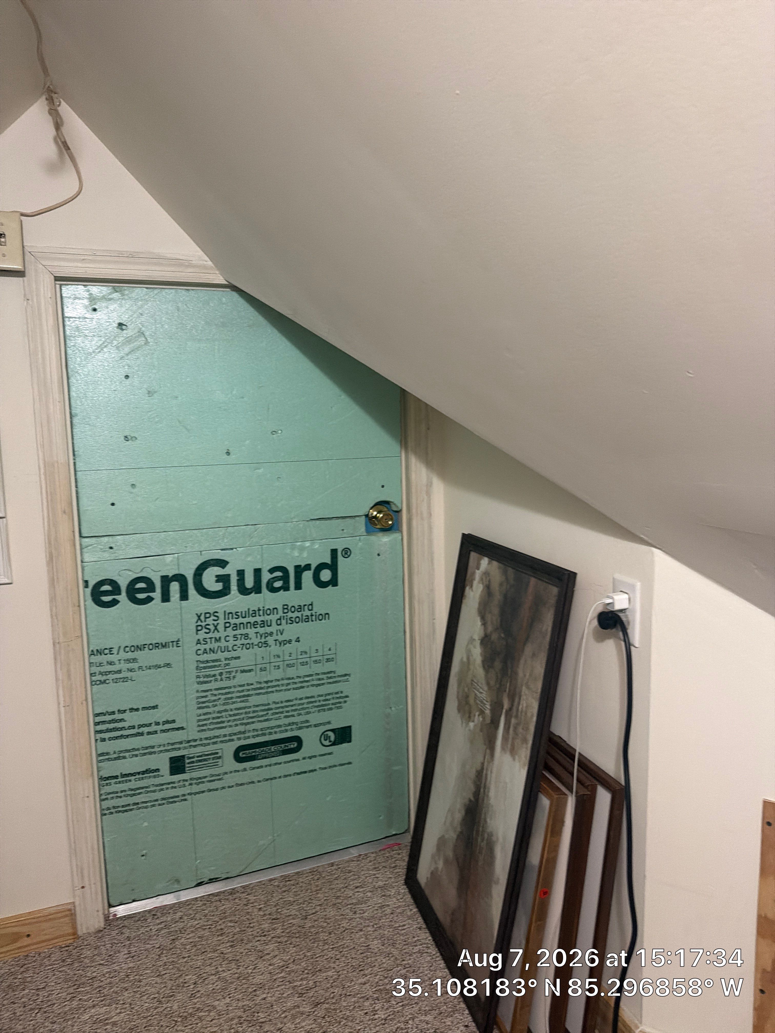 Attic Weatherization and Knee Wall Insulation Installation in Chattanooga by CompanyCam Sales Demo