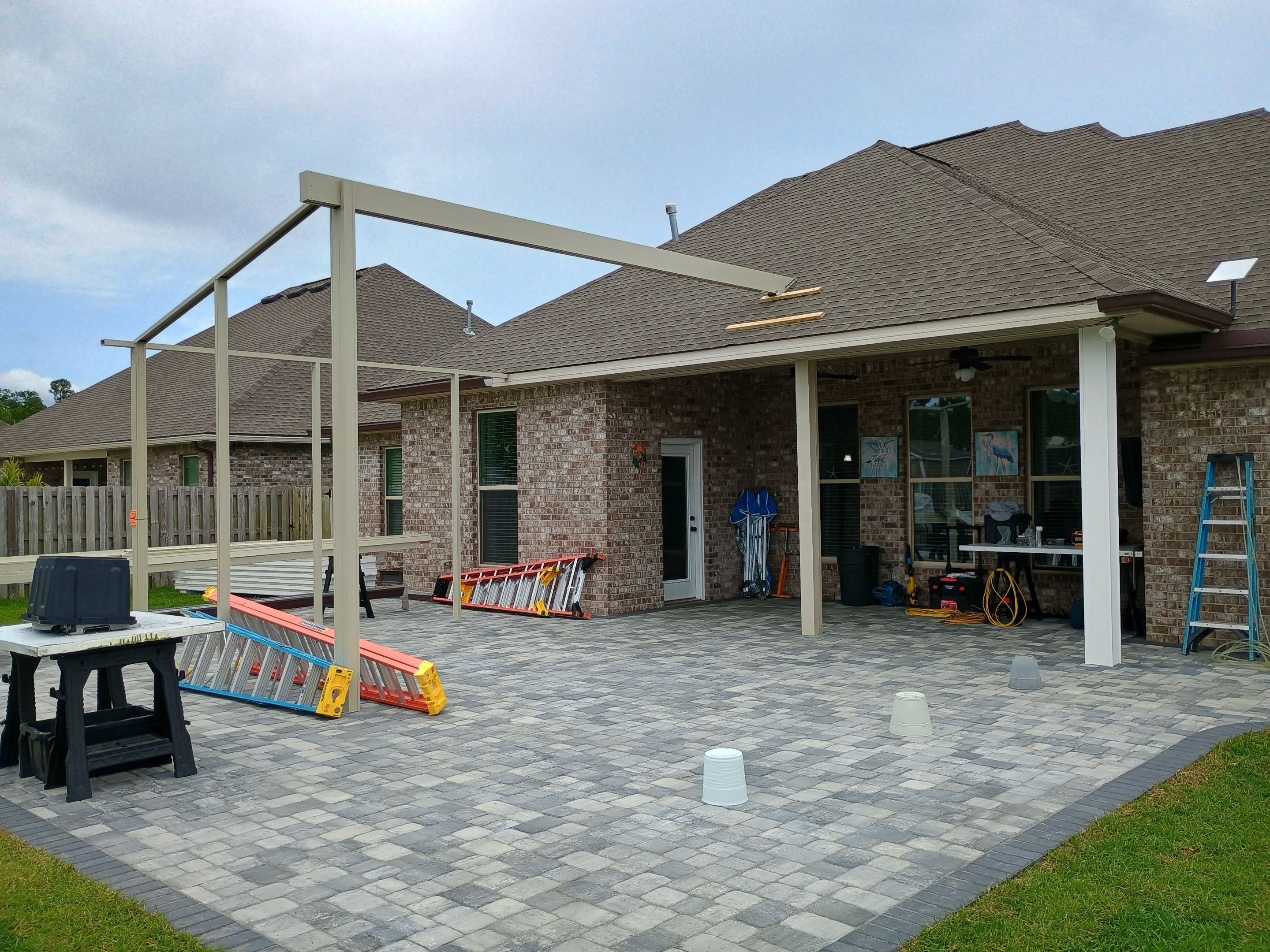 Patio Cover using Colorbeam by Titan Sunrooms