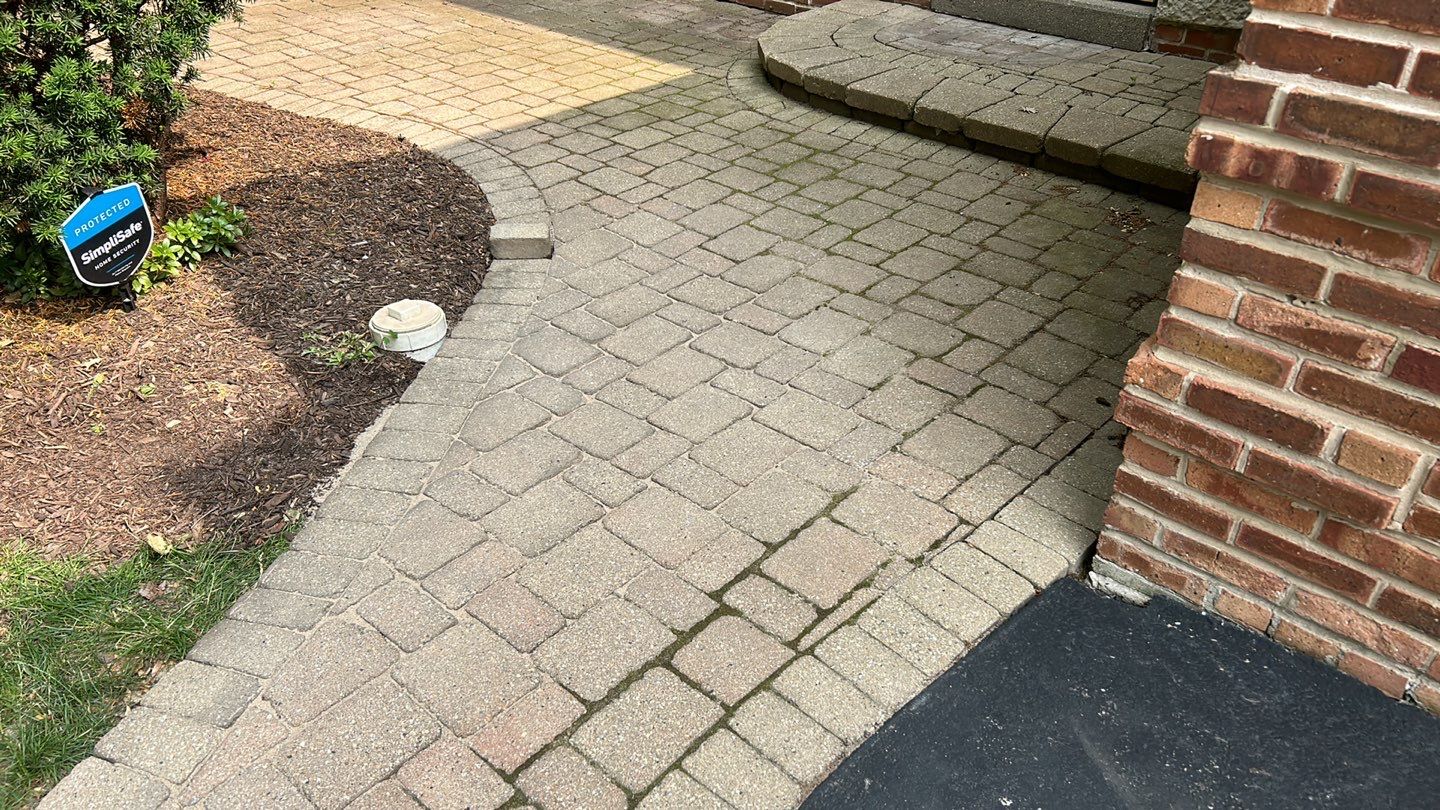 brick paver repair, clean and seal using Surebond SB-1300 by Northern Power Washing LLC.