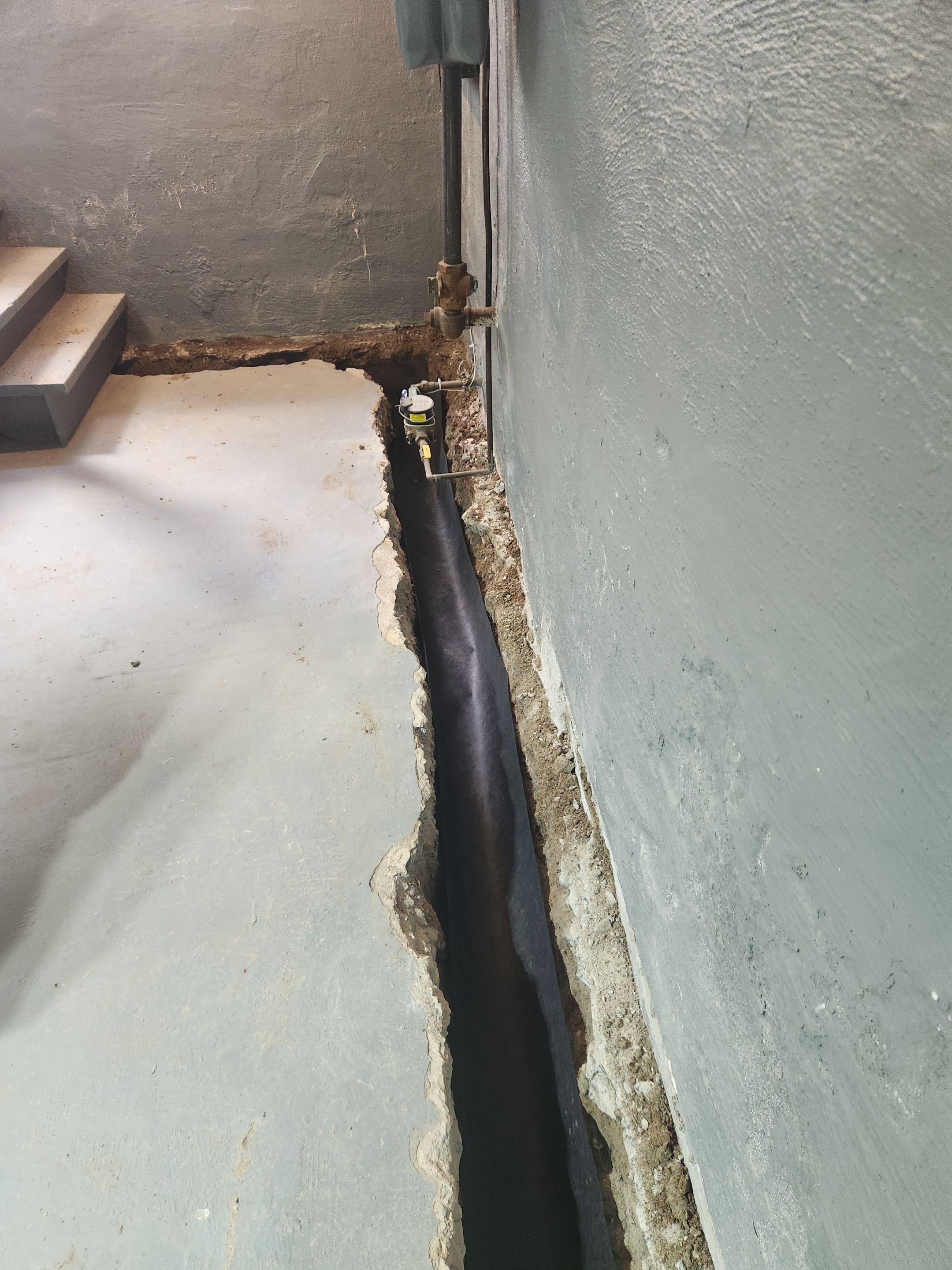 Interior French Drain River Edge NJ by Pure Service Pro, LLC 