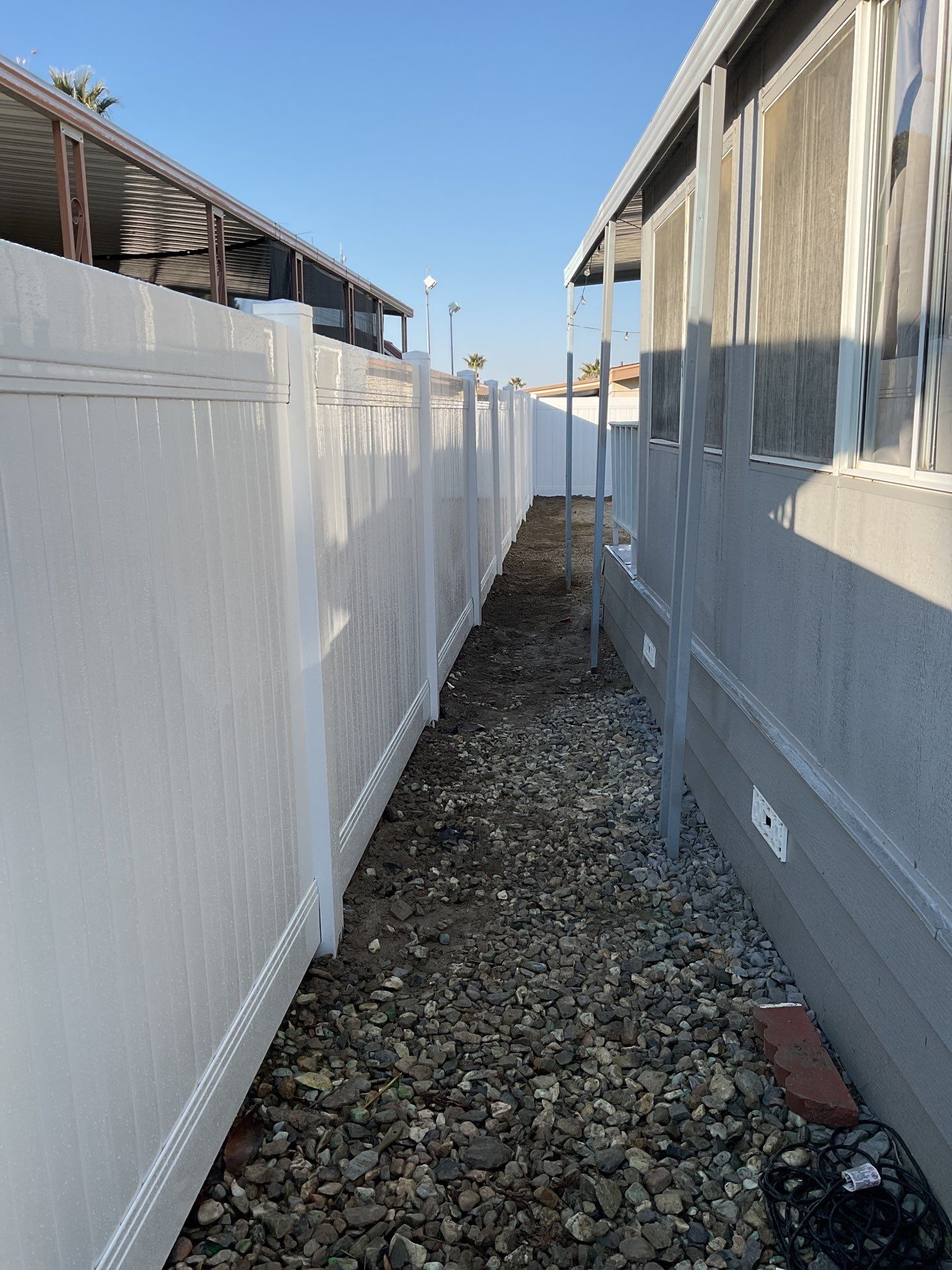 Fence Installation using Vinyl by Fence Guys Inc. 