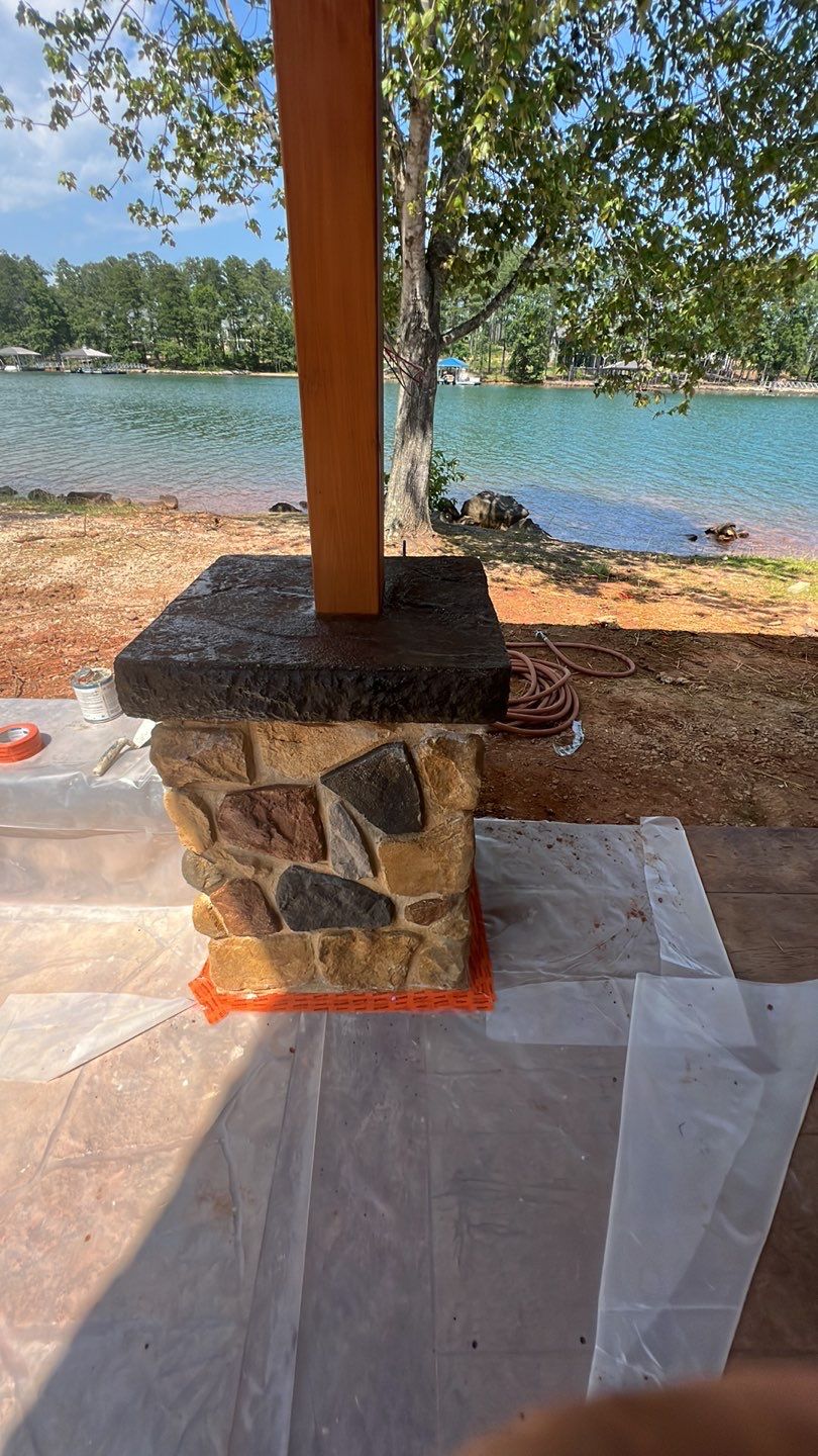 Stamped Concrete Pavilion Slab by Xtreme Concrete Services